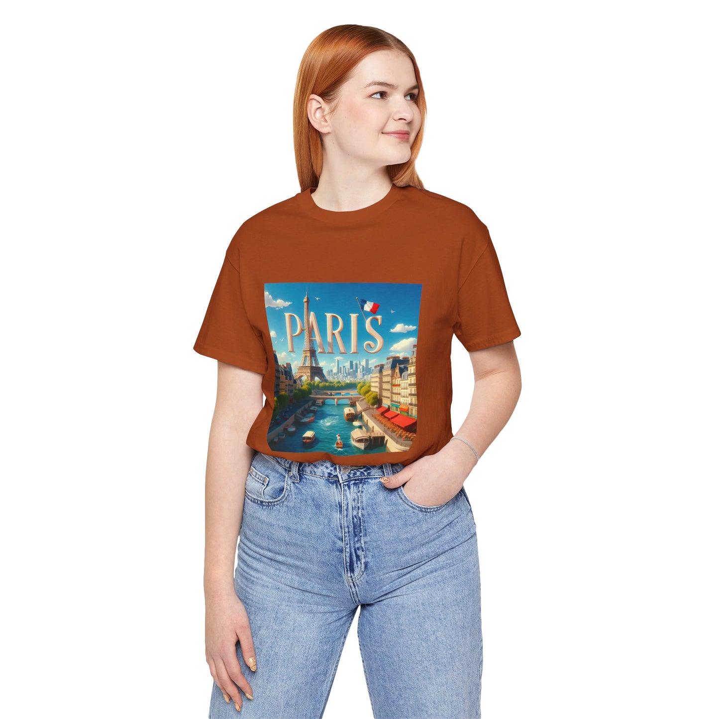 Paris Disney Pixar Style Jersey Short Sleeve Tee