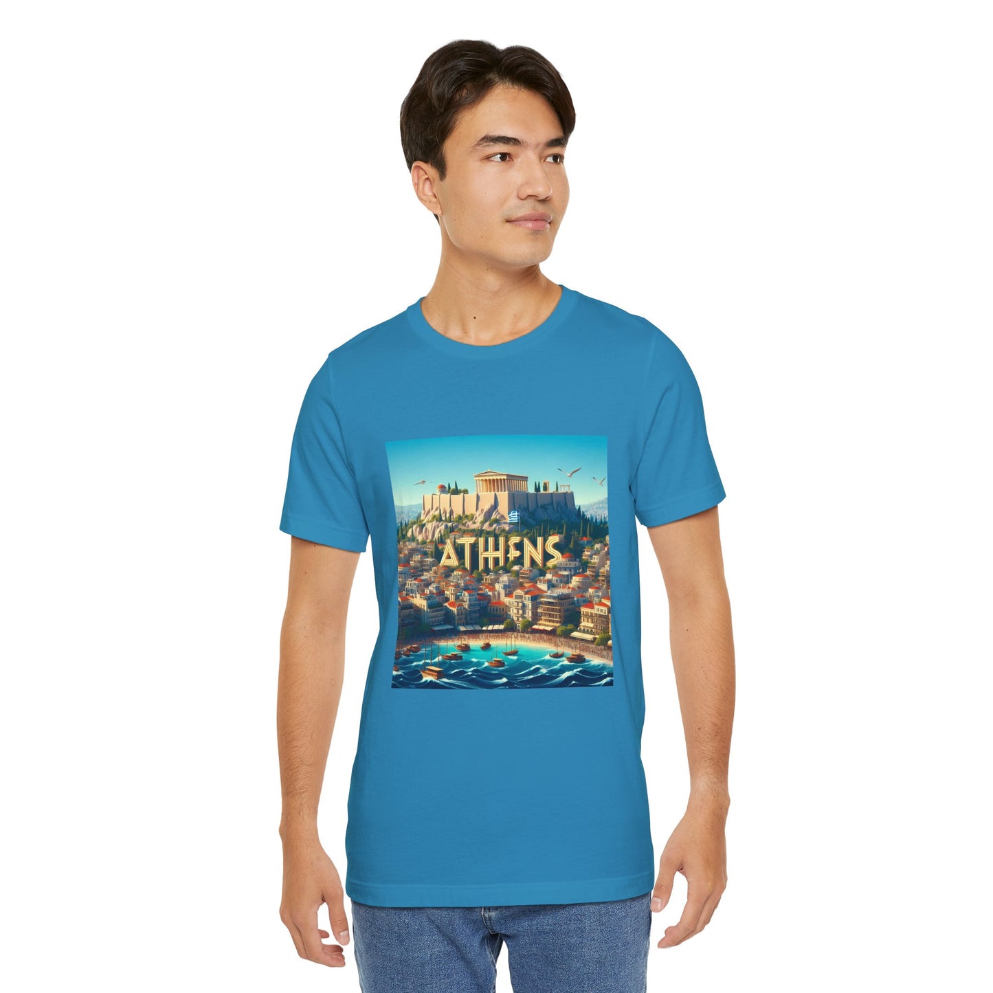 Athens Disney Pixar Style Jersey Short Sleeve Tee