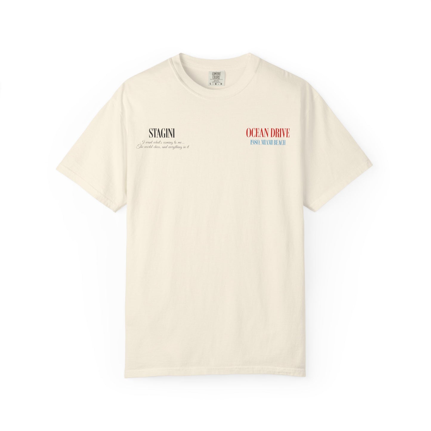 Ocean Drive 1980 Miami Beach Graphic T-Shirt