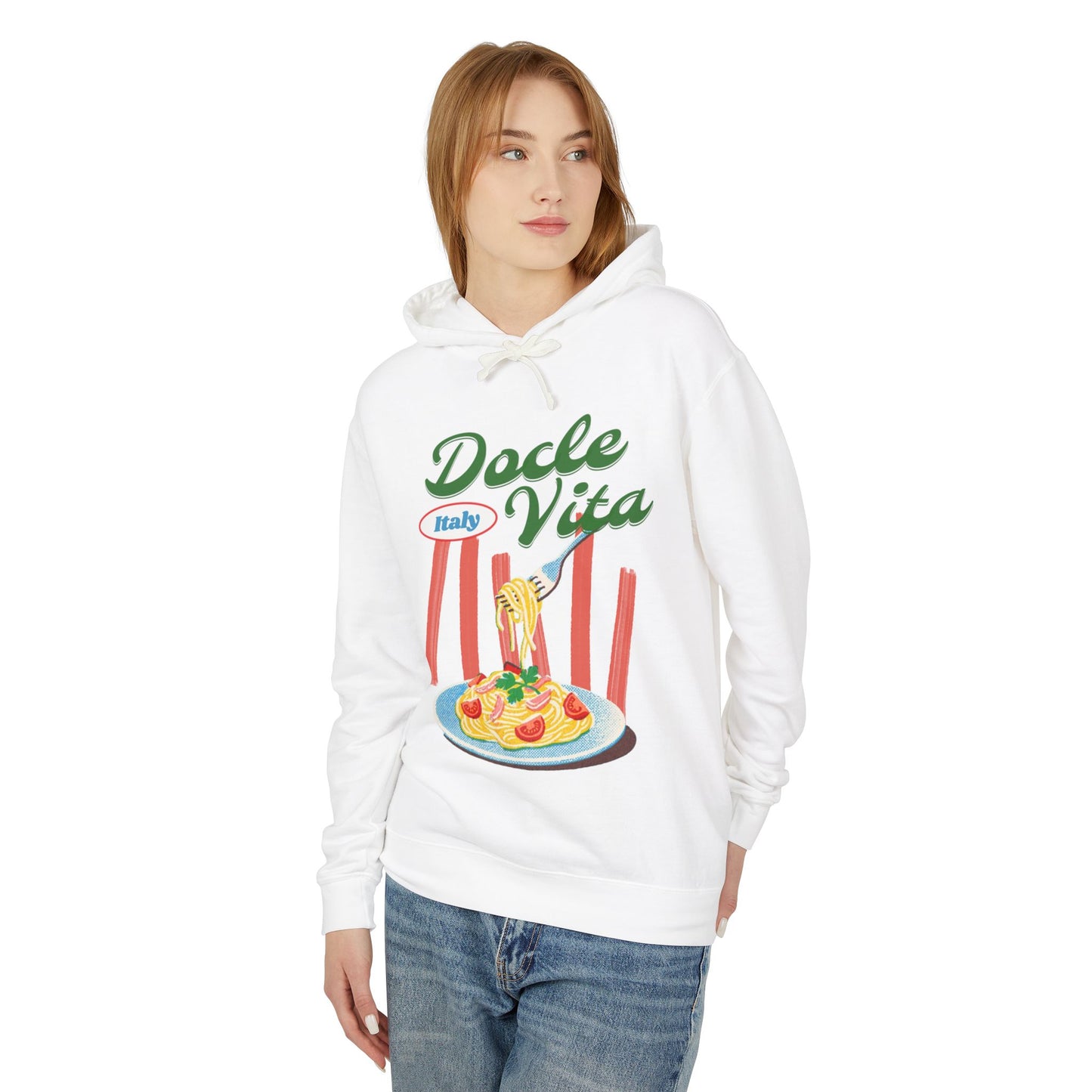 Dolce Vita Italy Pasta Graphic Hoodie