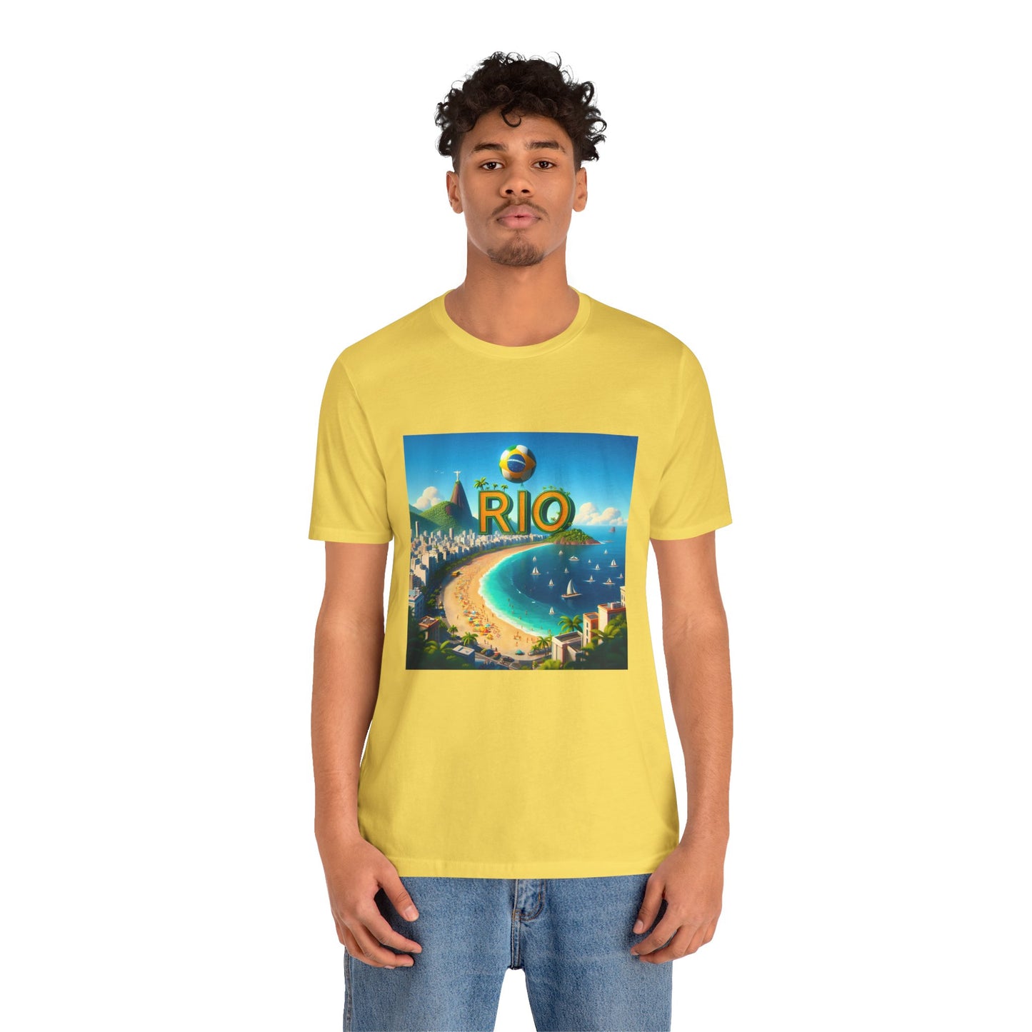 Copacabana Beach Disney Pixar Style Jersey Short Sleeve Tee