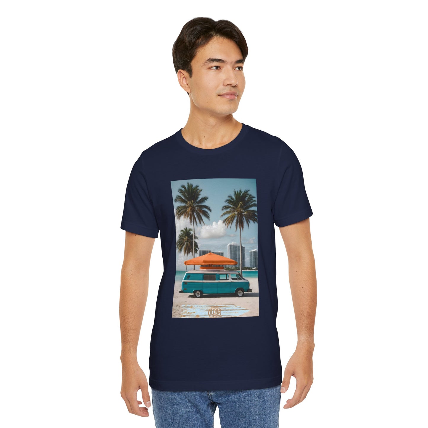 Vintage Van Miami Beach Jersey Short Sleeve Tee