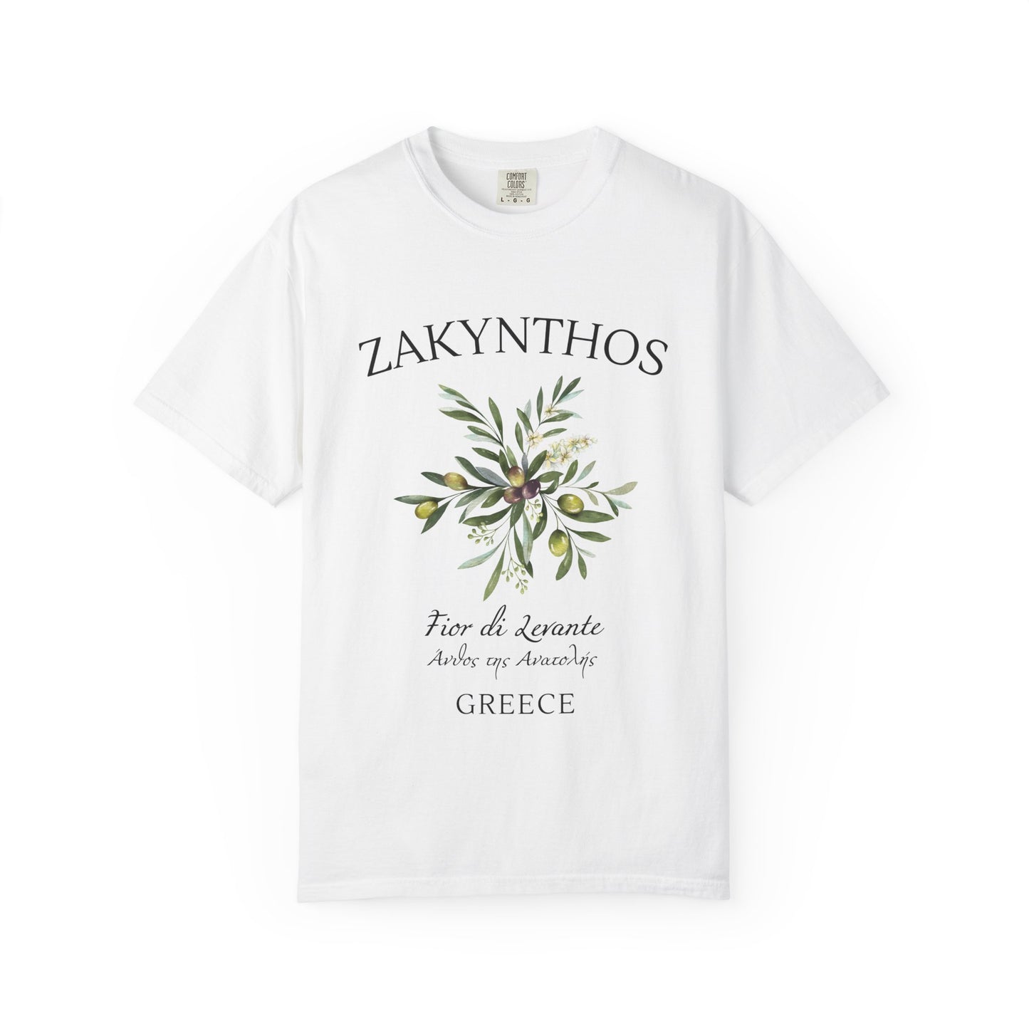 Zakynthos Floral Graphic T-Shirt - Greece Travel Tee