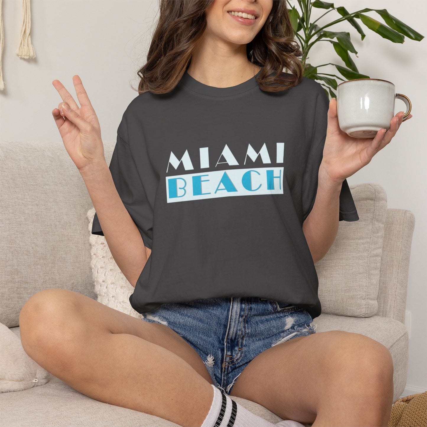 Miami Beach Retro Graphic T-Shirt