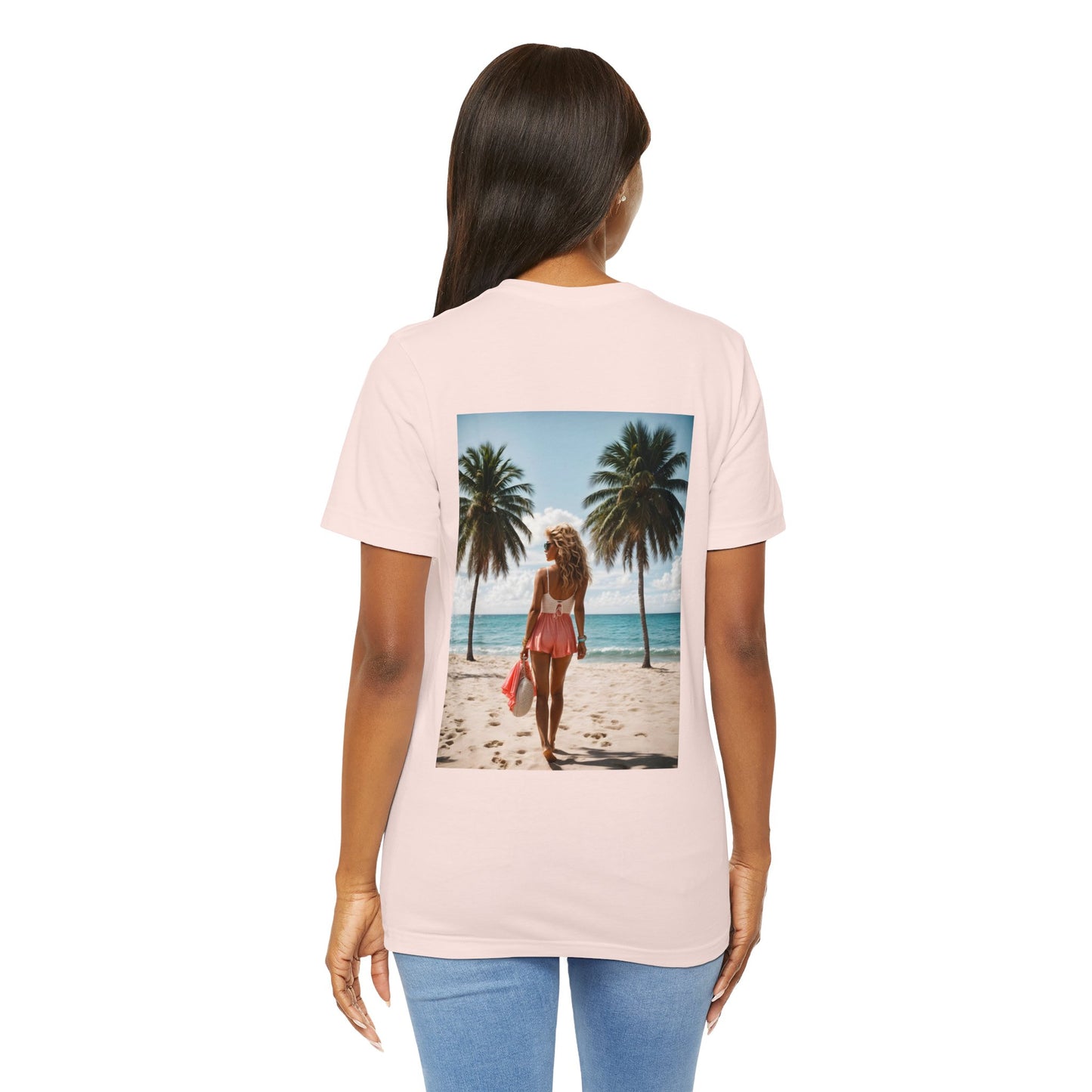 Breathtaking Beach View Jersey Short Sleeve Tee