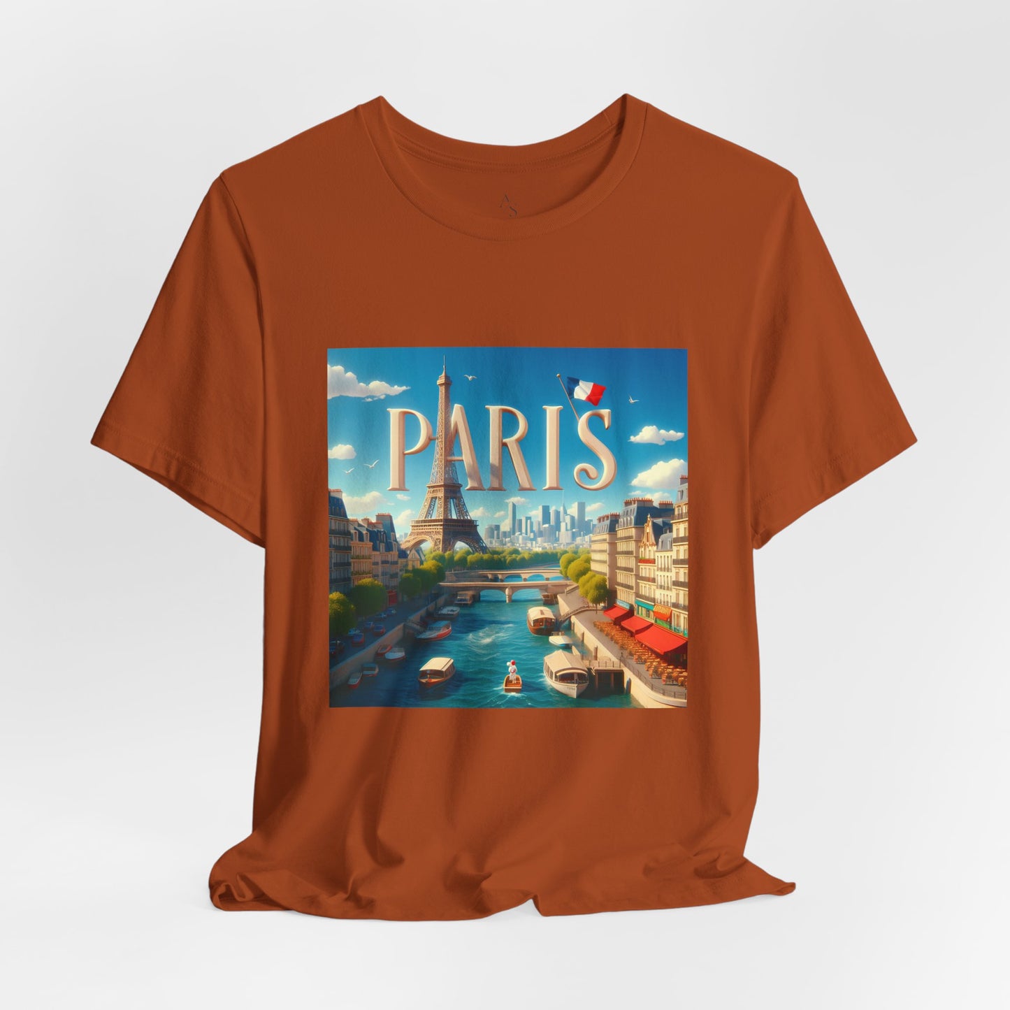 Paris Disney Pixar Style Jersey Short Sleeve Tee