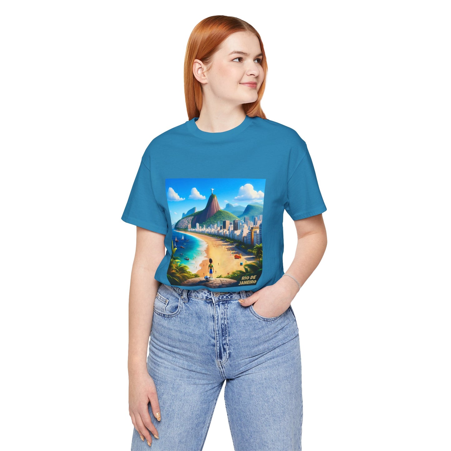 Rio De Janeiro Disney Pixar Style Jersey Short Sleeve Tee