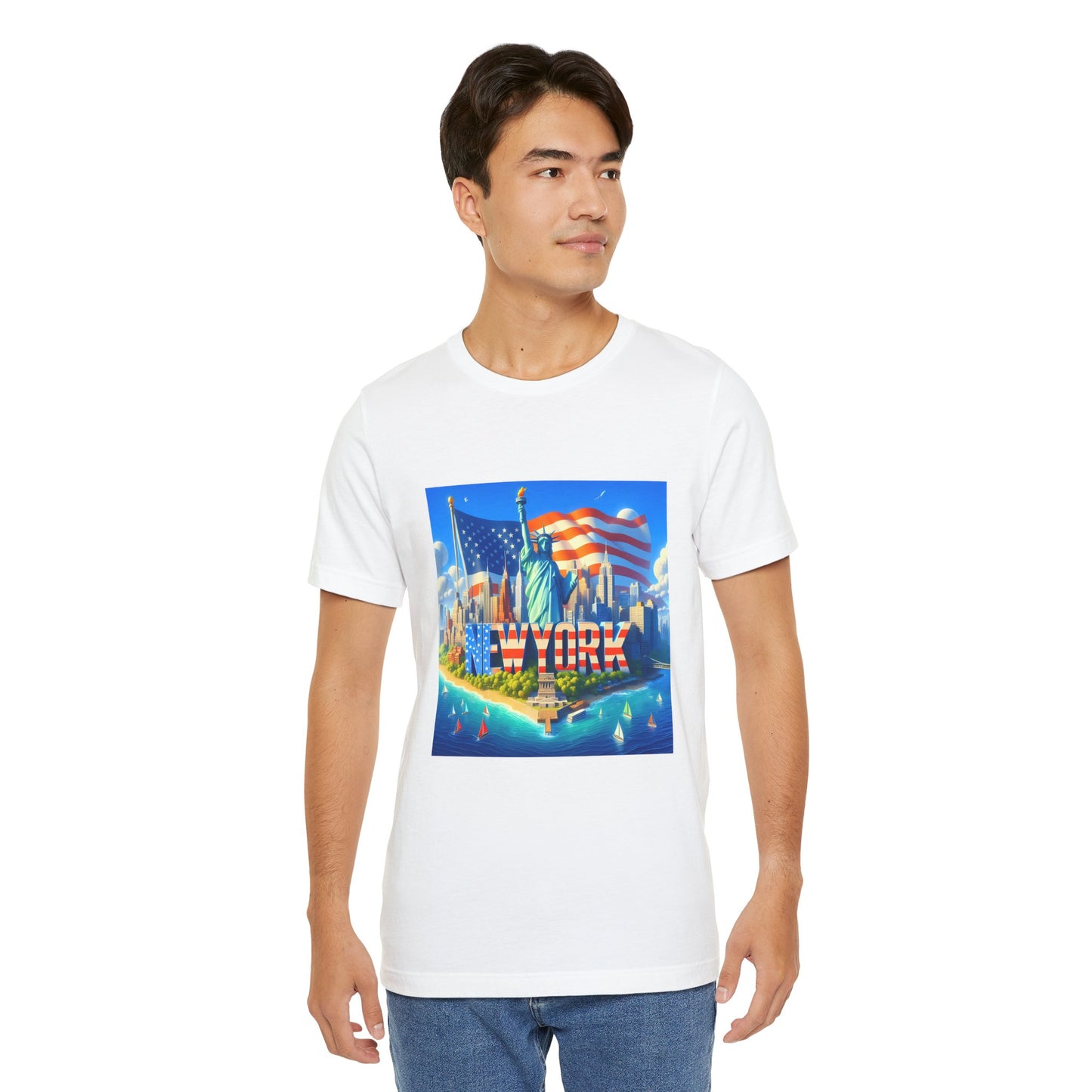 NY Disney Pixar Style Jersey Short Sleeve Tee