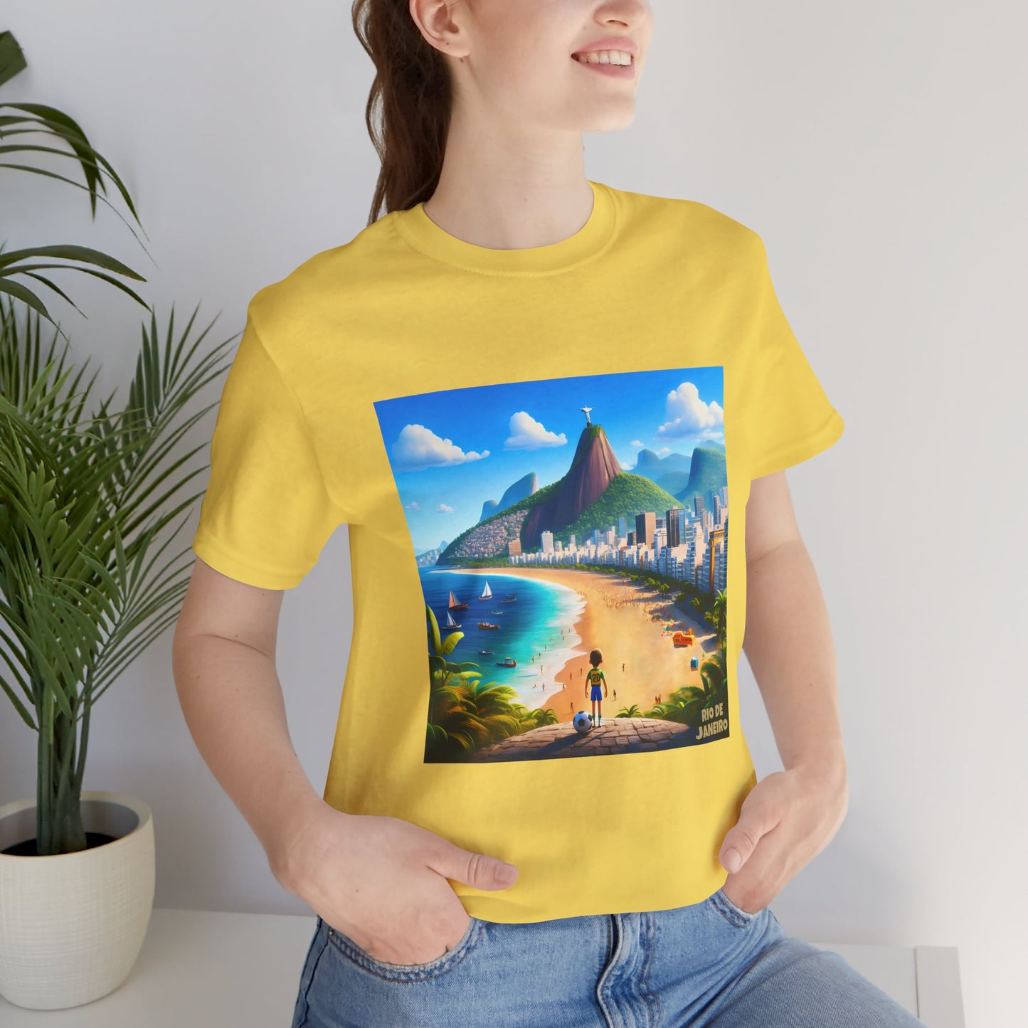 Rio De Janeiro Disney Pixar Style Jersey Short Sleeve Tee