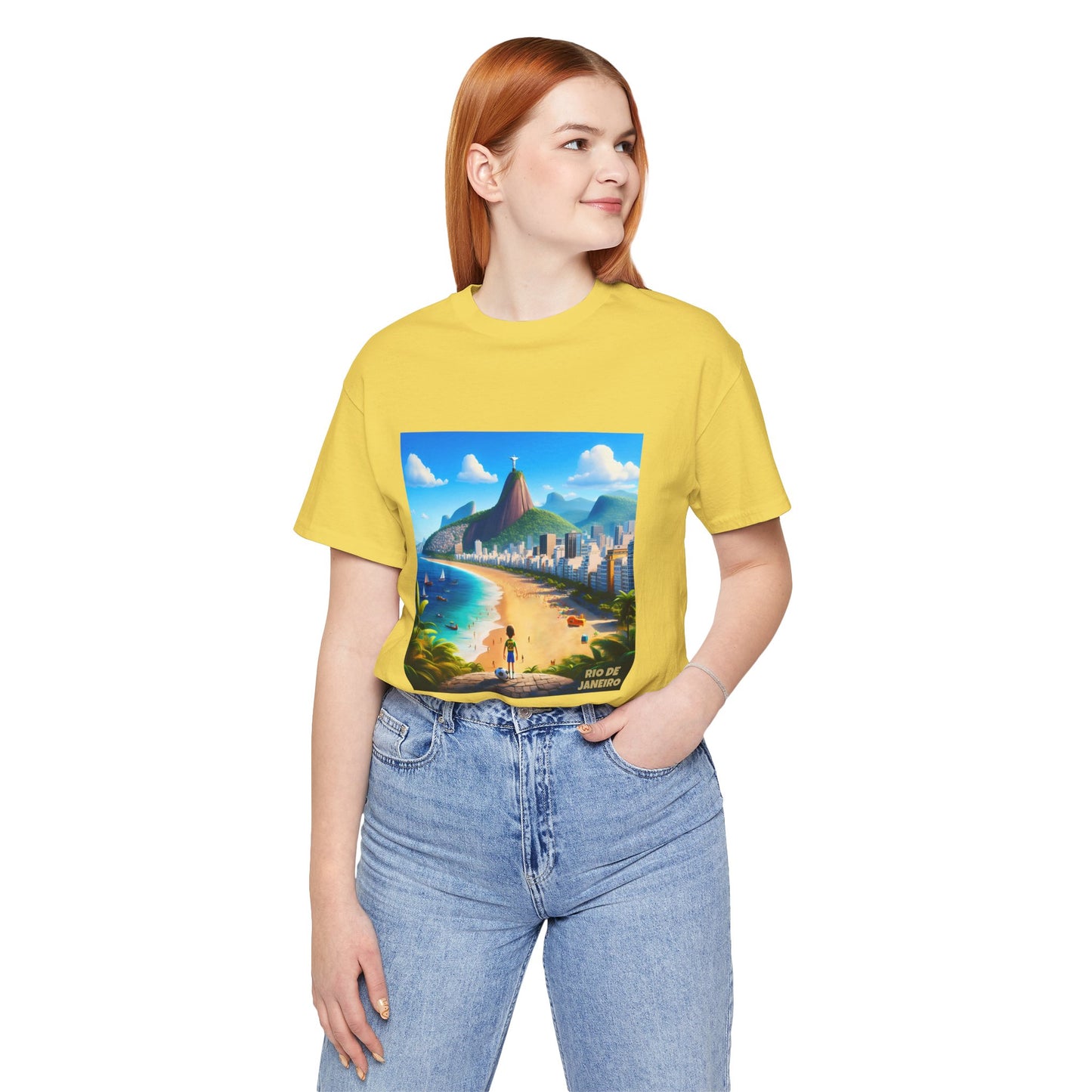 Rio De Janeiro Disney Pixar Style Jersey Short Sleeve Tee