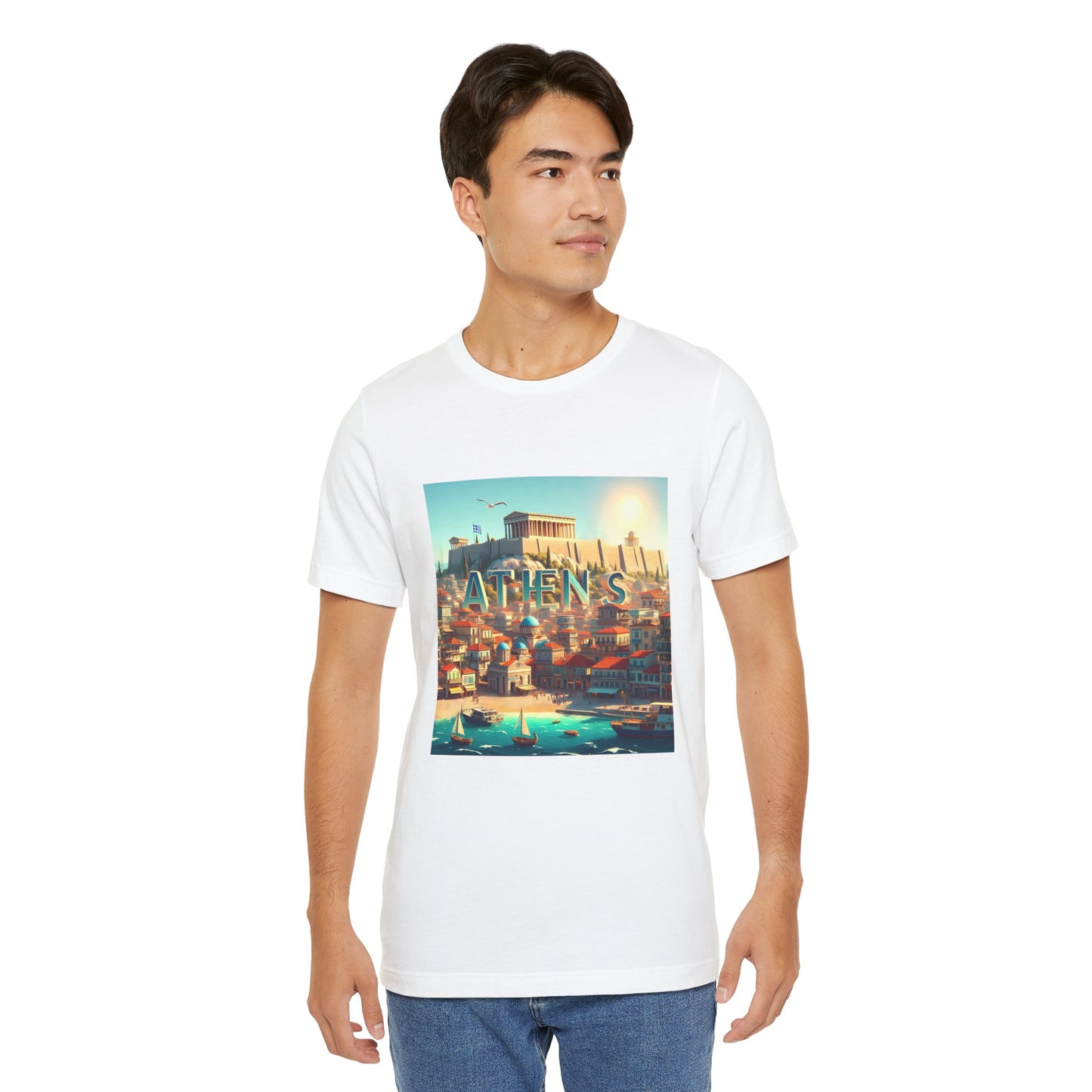 Athens Disney Pixar Style Jersey Short Sleeve Tee