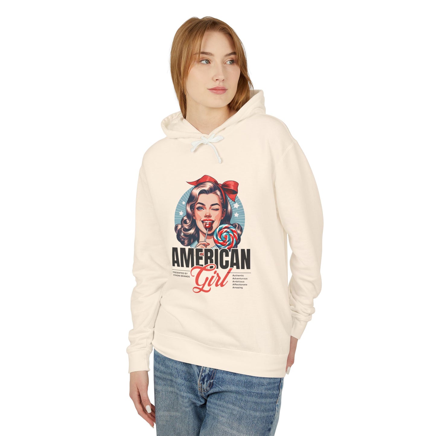 American Girl Retro Graphic Hoodie