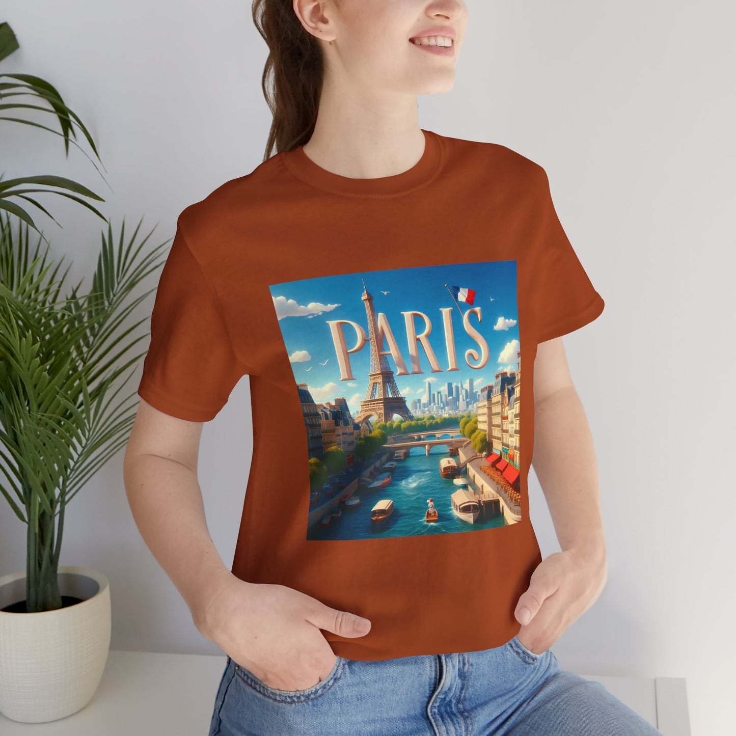 Paris Disney Pixar Style Jersey Short Sleeve Tee