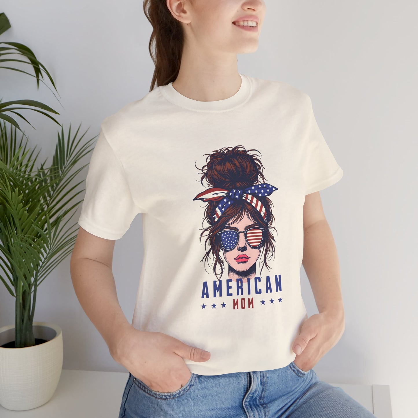 American Mom Jersey Short Sleeve Tee