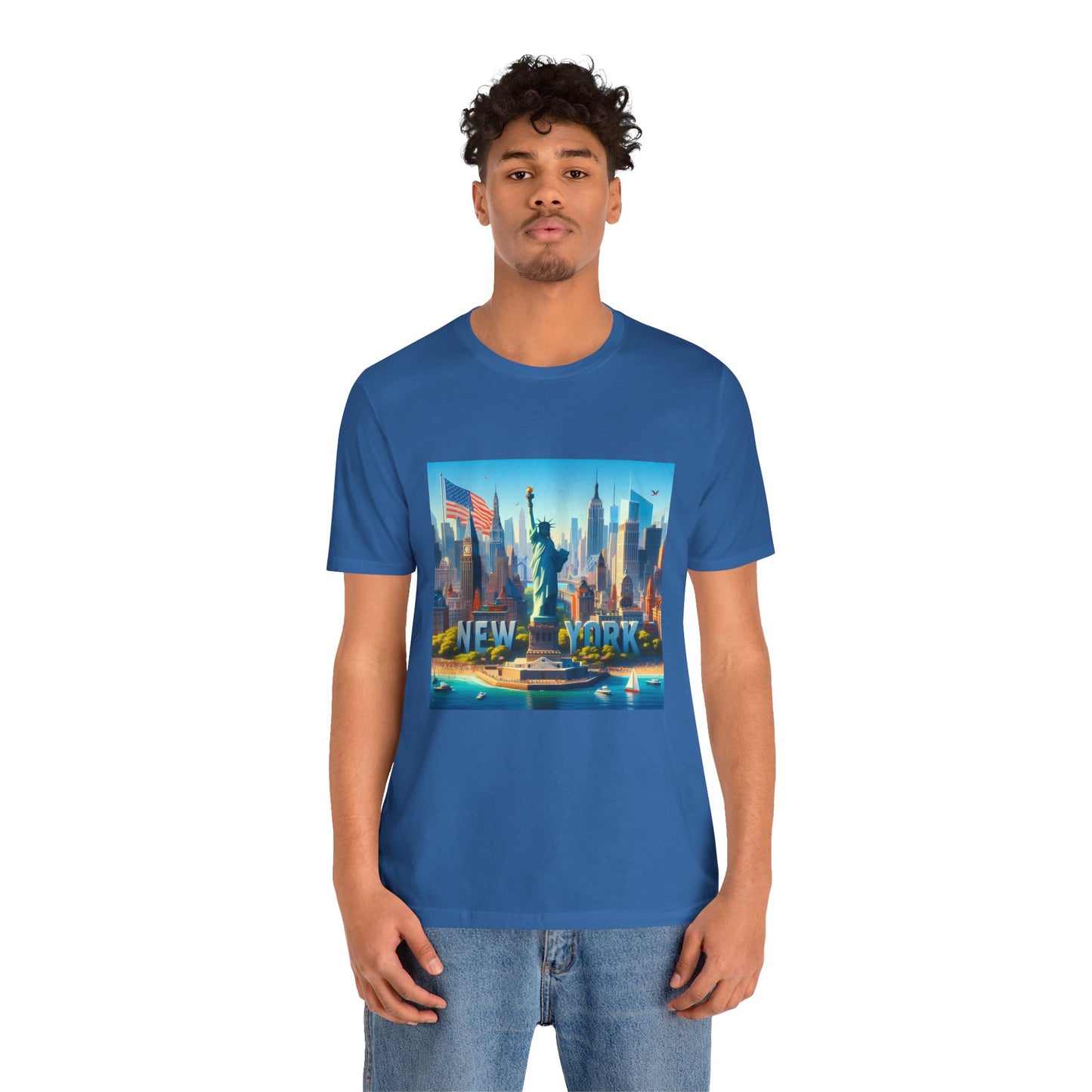 NY Disney Pixar Style Jersey Short Sleeve Tee