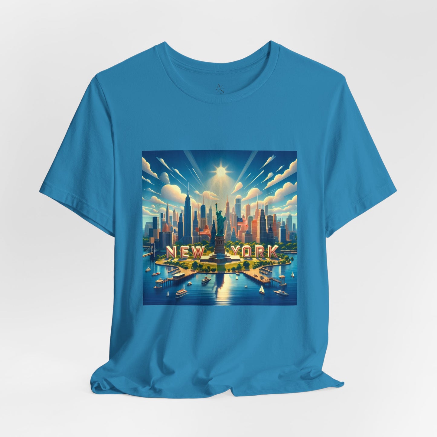 NY Disney Pixar Style Jersey Short Sleeve Tee