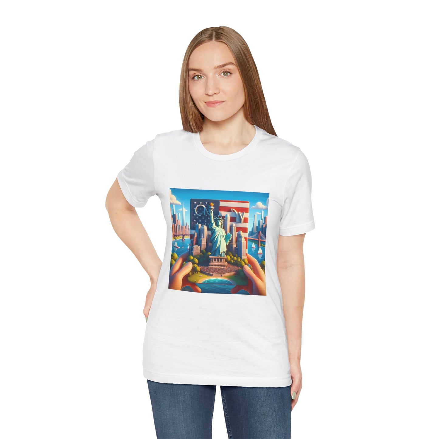 NY Disney Pixar Style Jersey Short Sleeve Tee