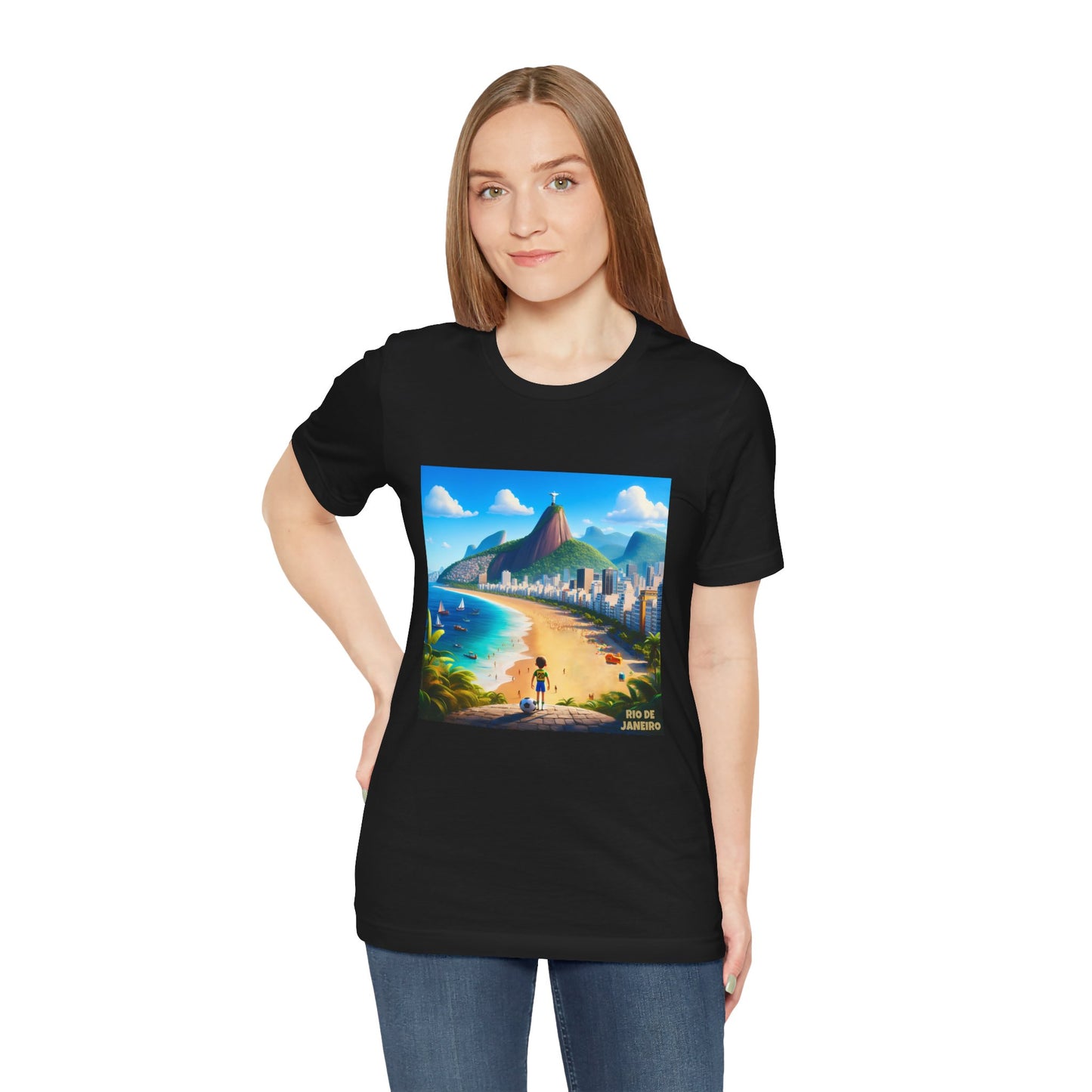 Rio De Janeiro Disney Pixar Style Jersey Short Sleeve Tee