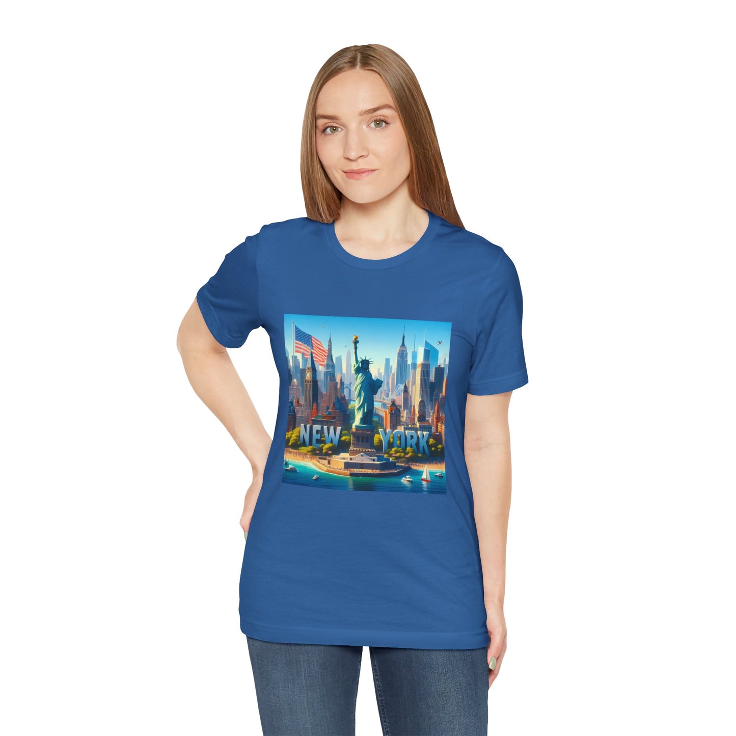 New York Disney Pixar Style Jersey Short Sleeve Tee