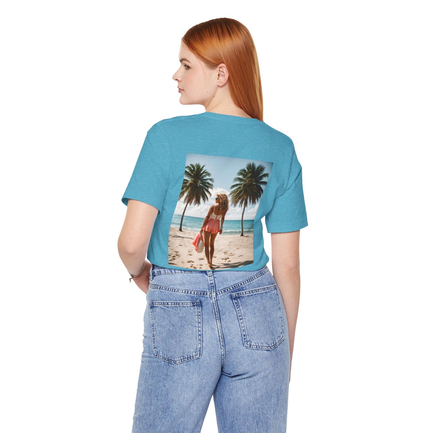 Breathtaking Beach View Jersey Short Sleeve Tee