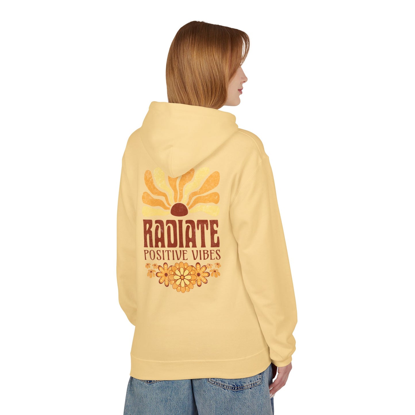 Positive Vibes Midweight Softstyle Fleece Hoodie