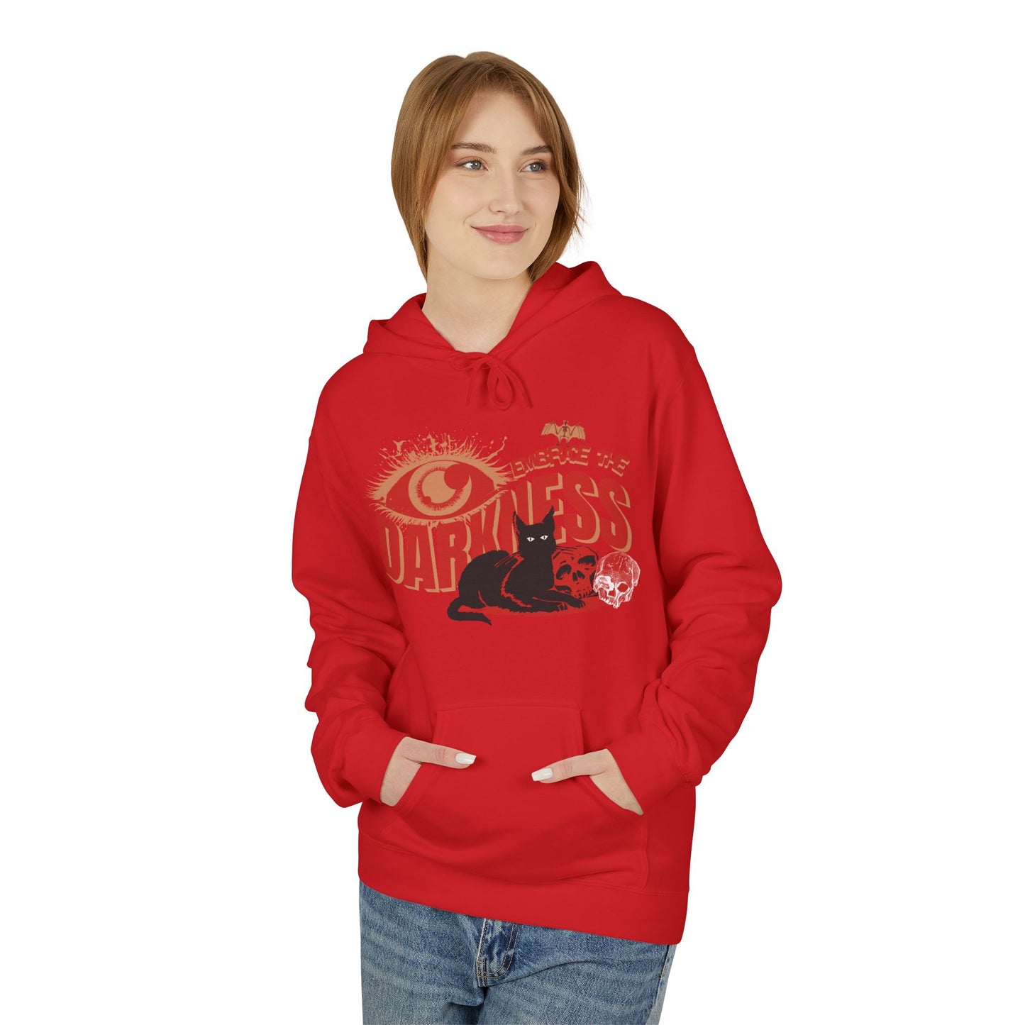 Embrace The Darkness Midweight Softstyle Fleece Hoodie