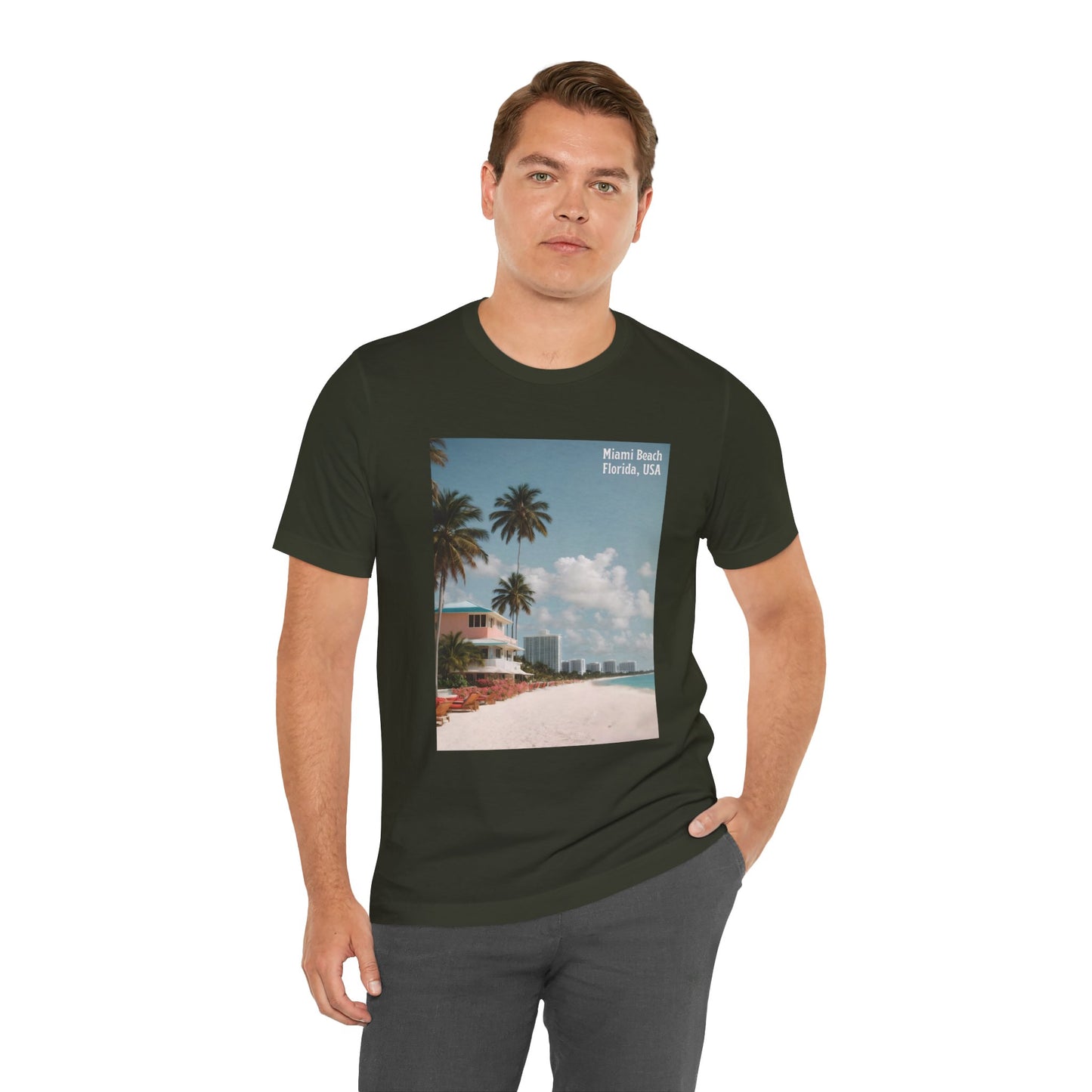 Miami Beach Jersey Short Sleeve Tee