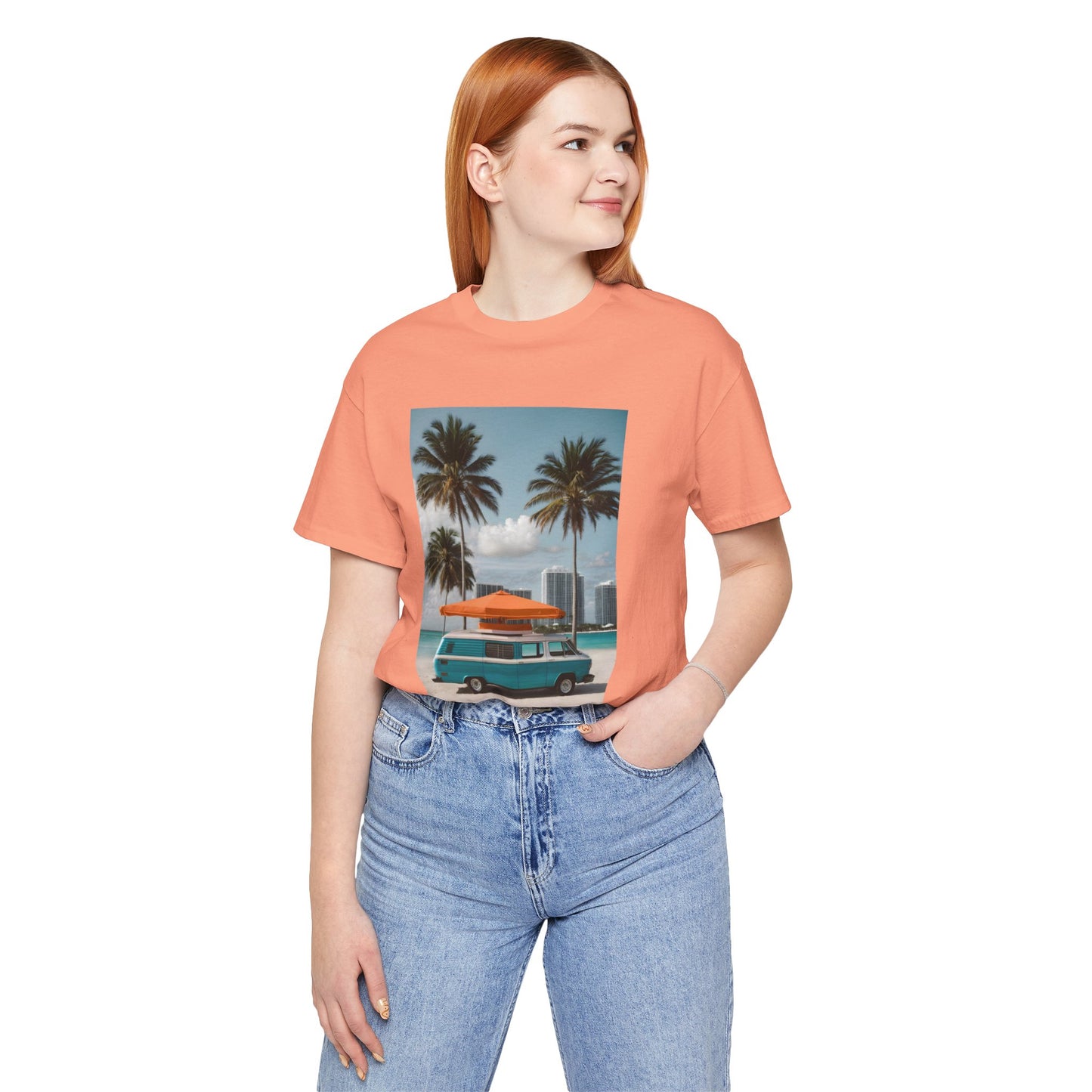 Vintage Van Miami Beach Jersey Short Sleeve Tee