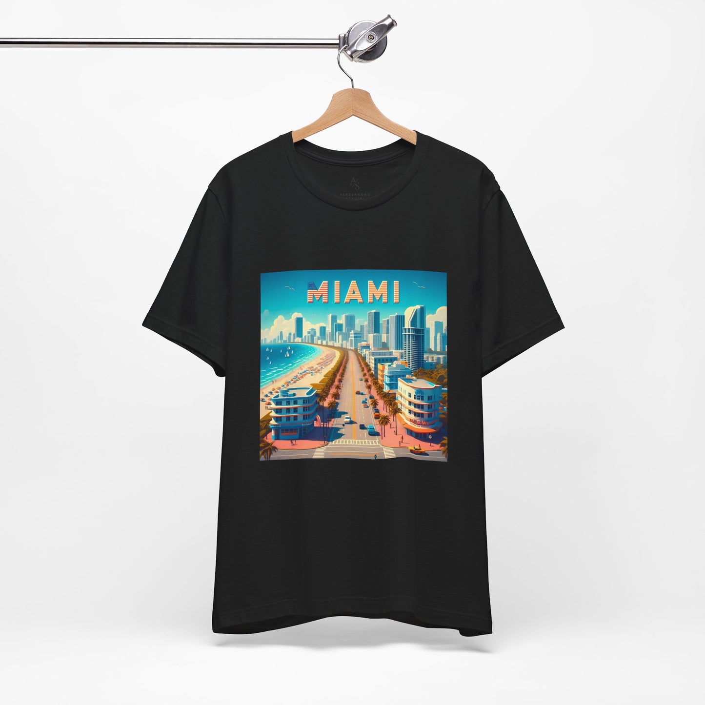 Miami Disney Pixar Style Jersey Short Sleeve Tee