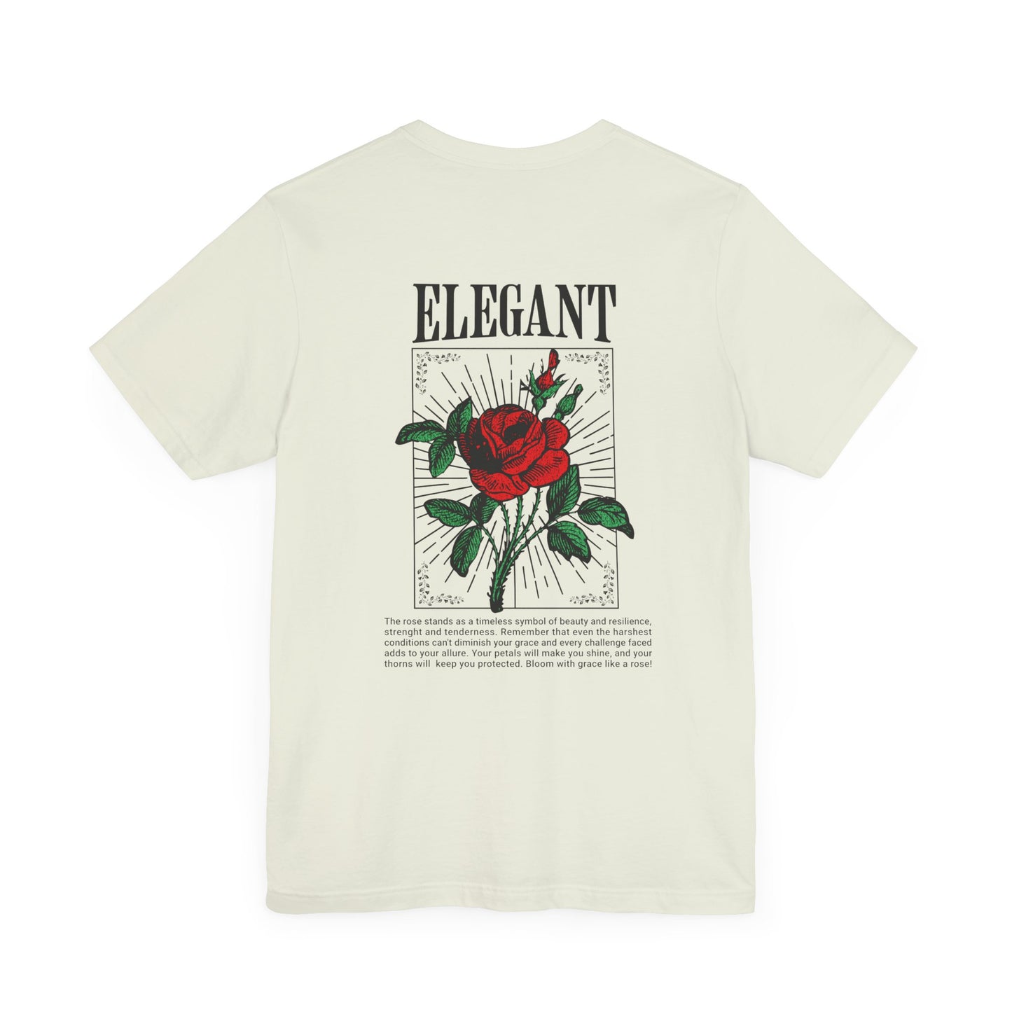 Elegant Rose Jersey Short Sleeve Tee