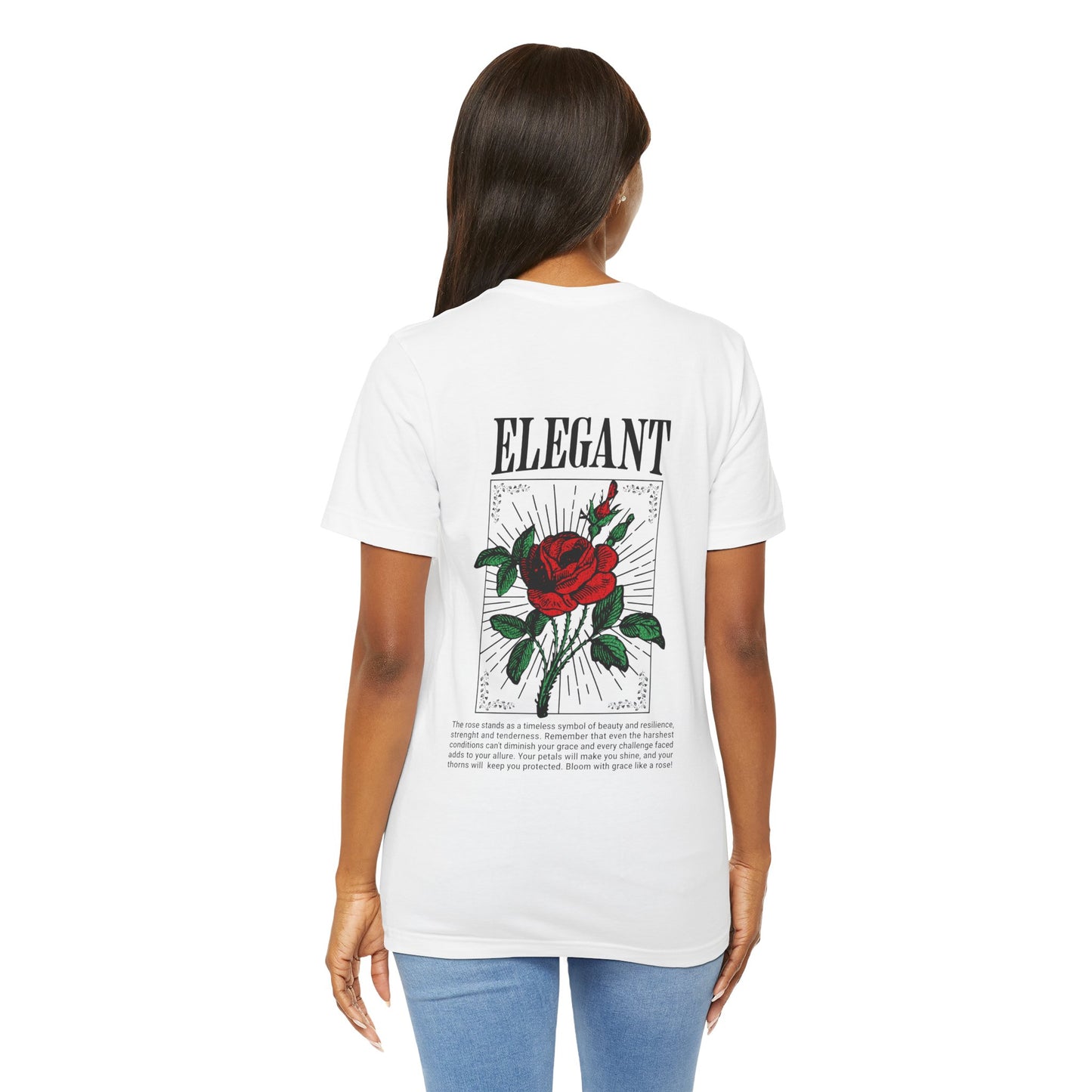 Elegant Rose Jersey Short Sleeve Tee