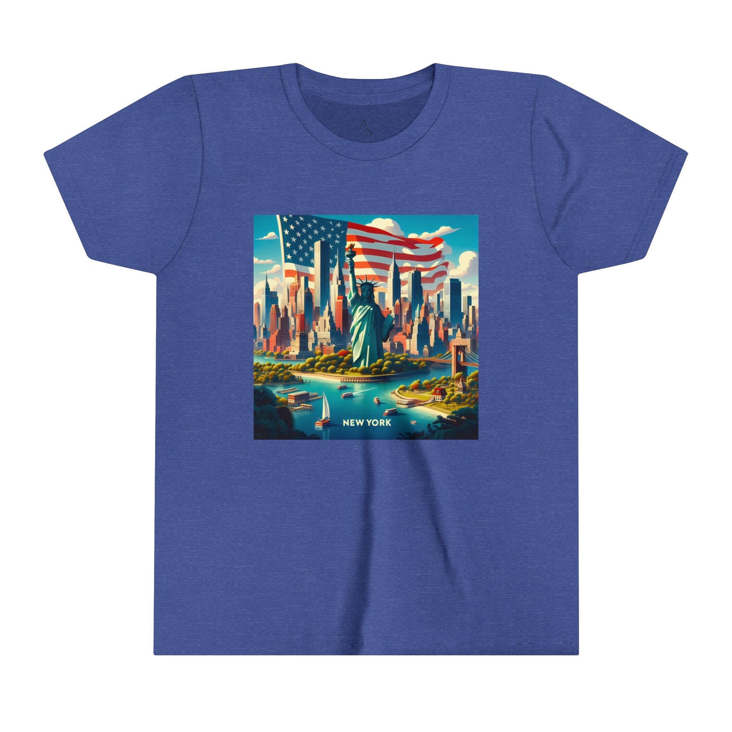 New York Disney Pixar Style Youth Short Sleeve Tee