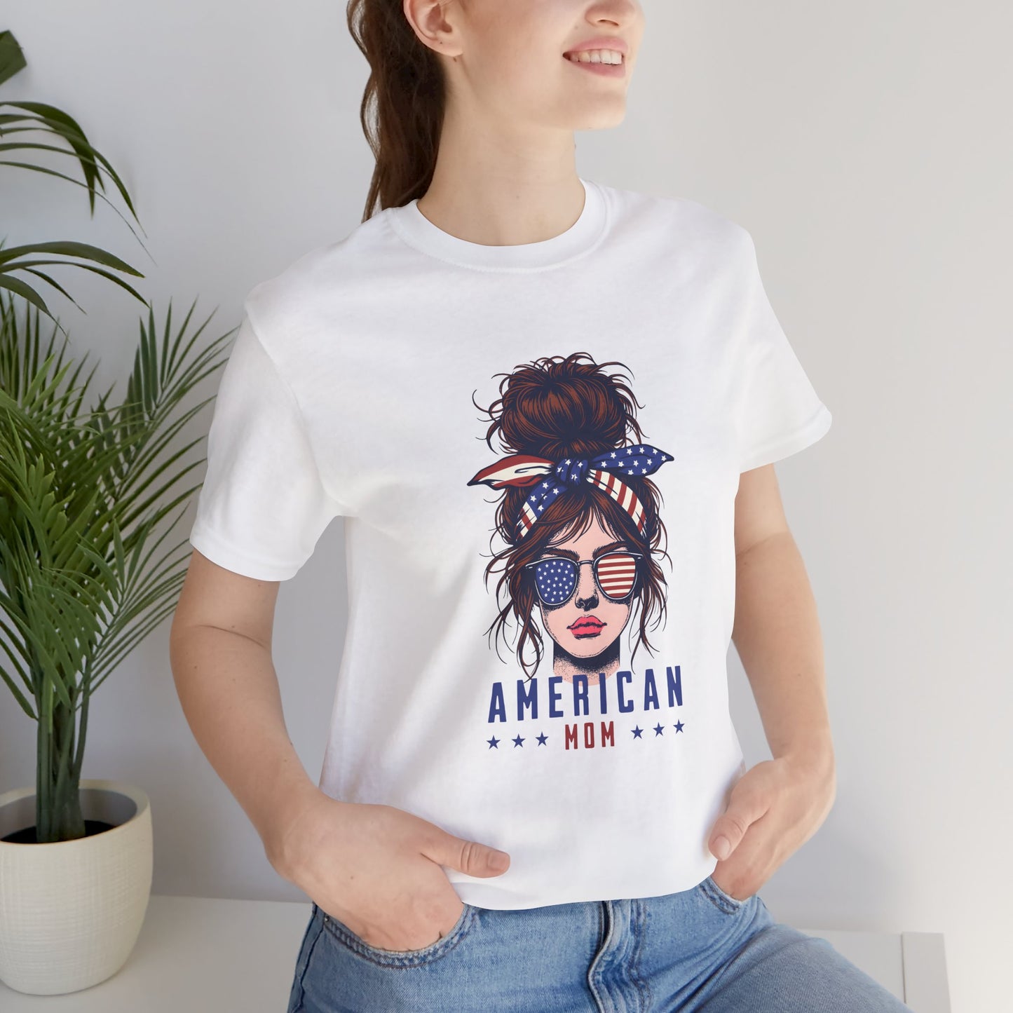 American Mom Jersey Short Sleeve Tee