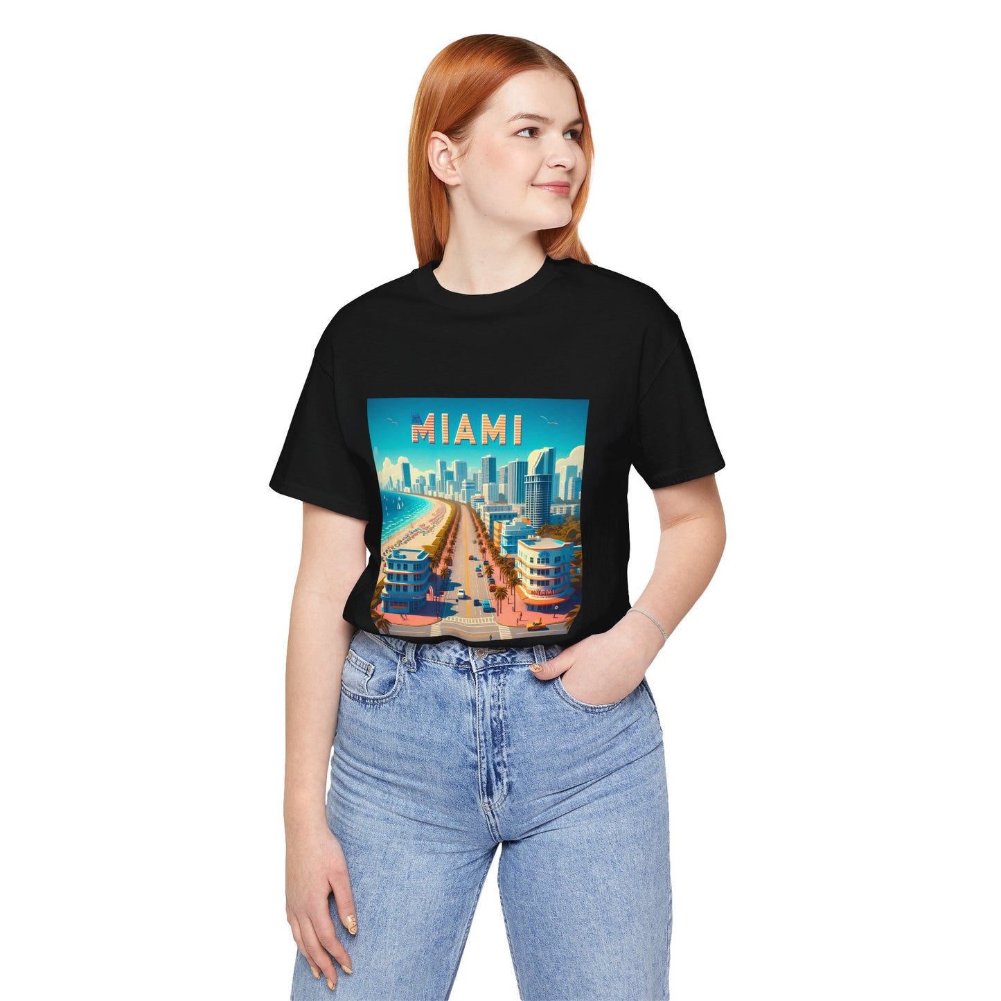 Miami Disney Pixar Style Jersey Short Sleeve Tee