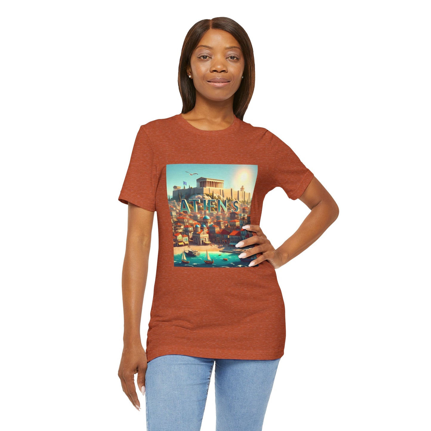 Athens Disney Pixar Style Jersey Short Sleeve Tee