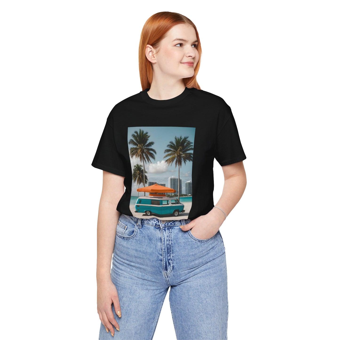 Vintage Van Miami Beach Jersey Short Sleeve Tee