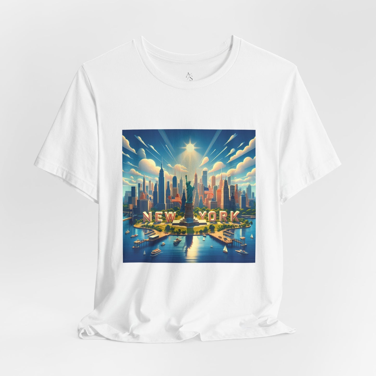 NY Disney Pixar Style Jersey Short Sleeve Tee