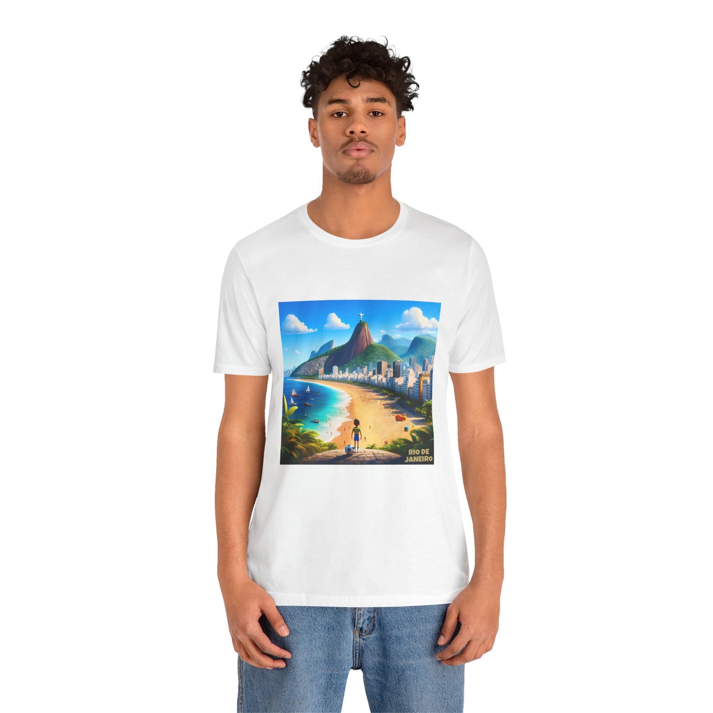 Rio De Janeiro Disney Pixar Style Jersey Short Sleeve Tee