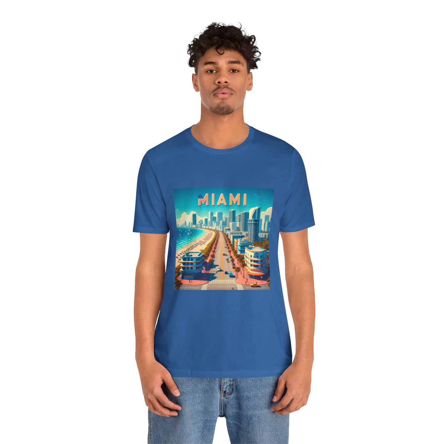 Miami Disney Pixar Style Jersey Short Sleeve Tee