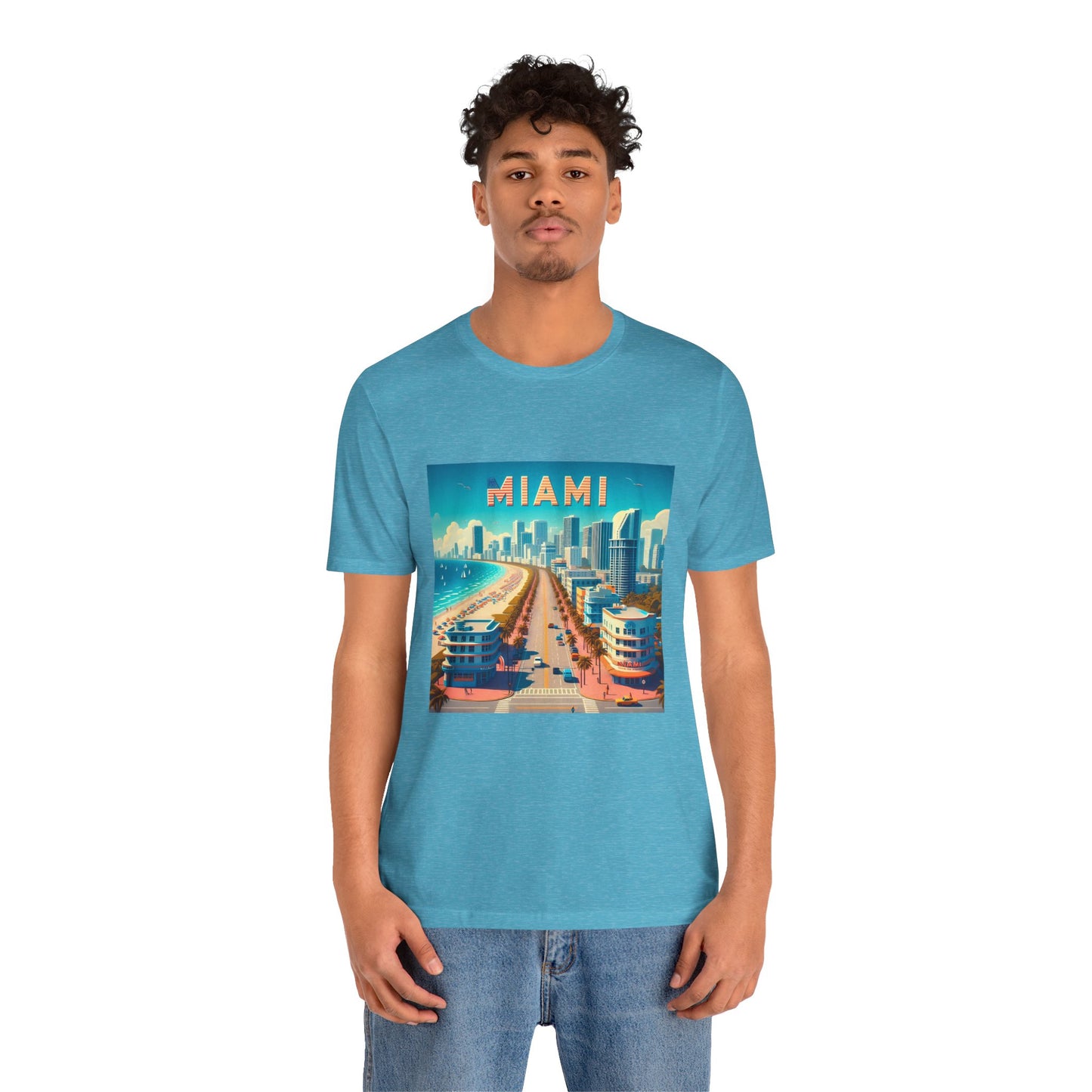 Miami Disney Pixar Style Jersey Short Sleeve Tee