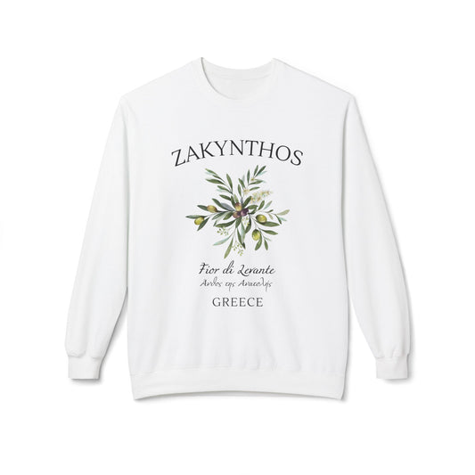 Zakynthos (Zante) Greece Olive Graphic Sweatshirt