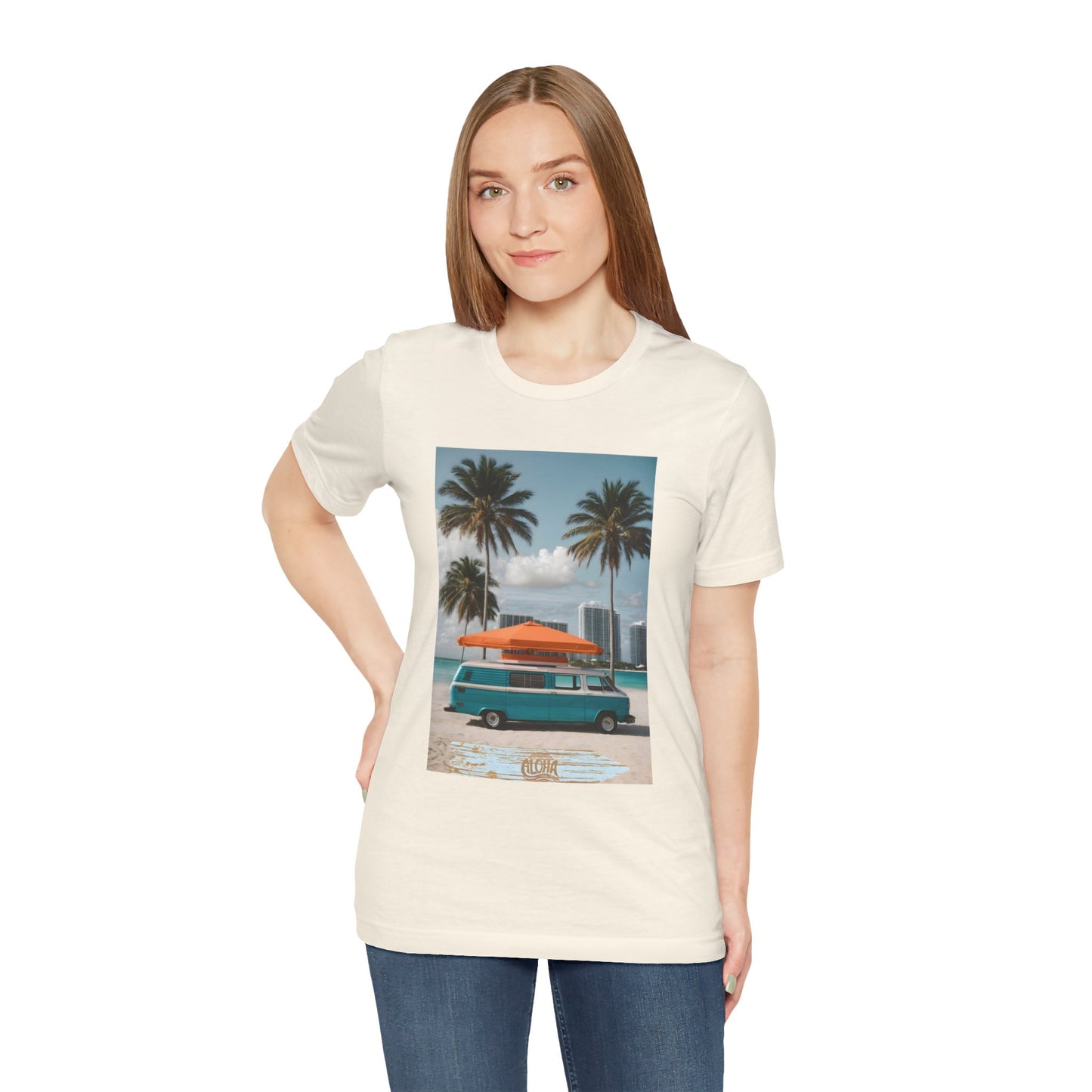 Vintage Van Miami Beach Jersey Short Sleeve Tee