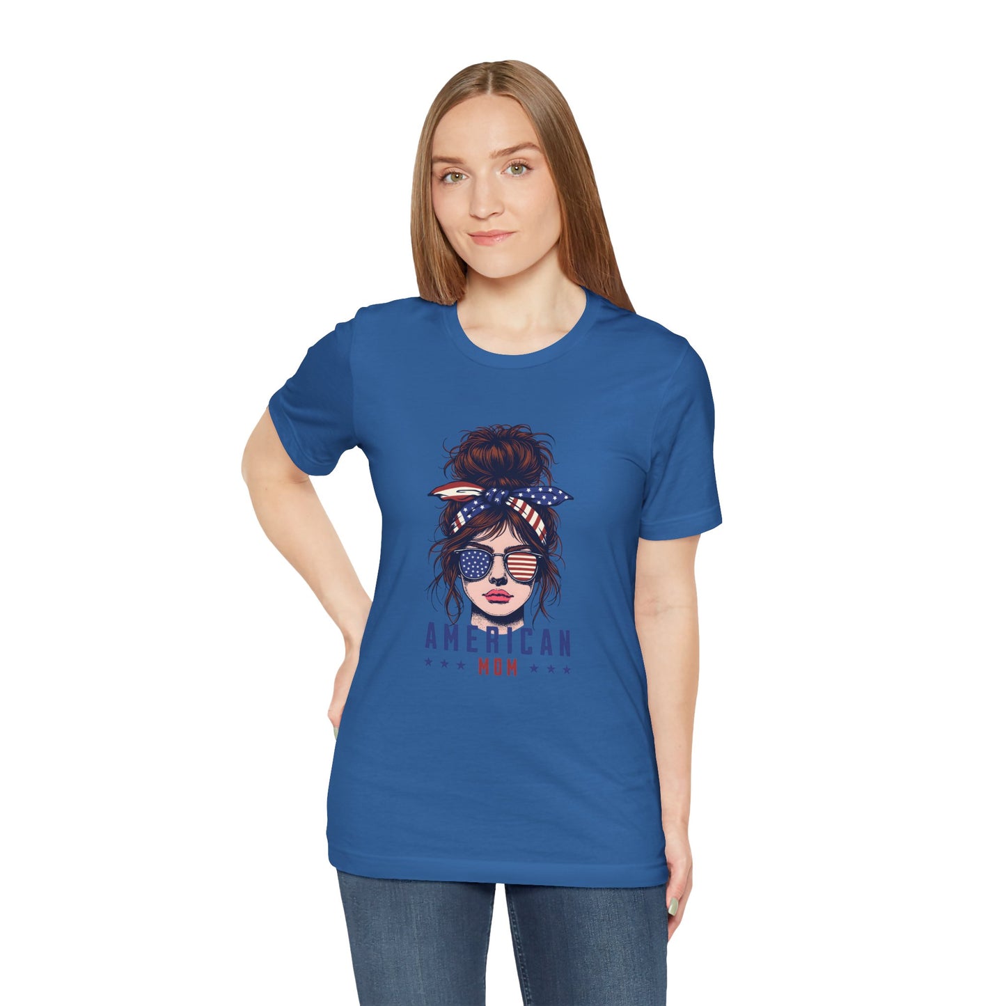 American Mom Jersey Short Sleeve Tee