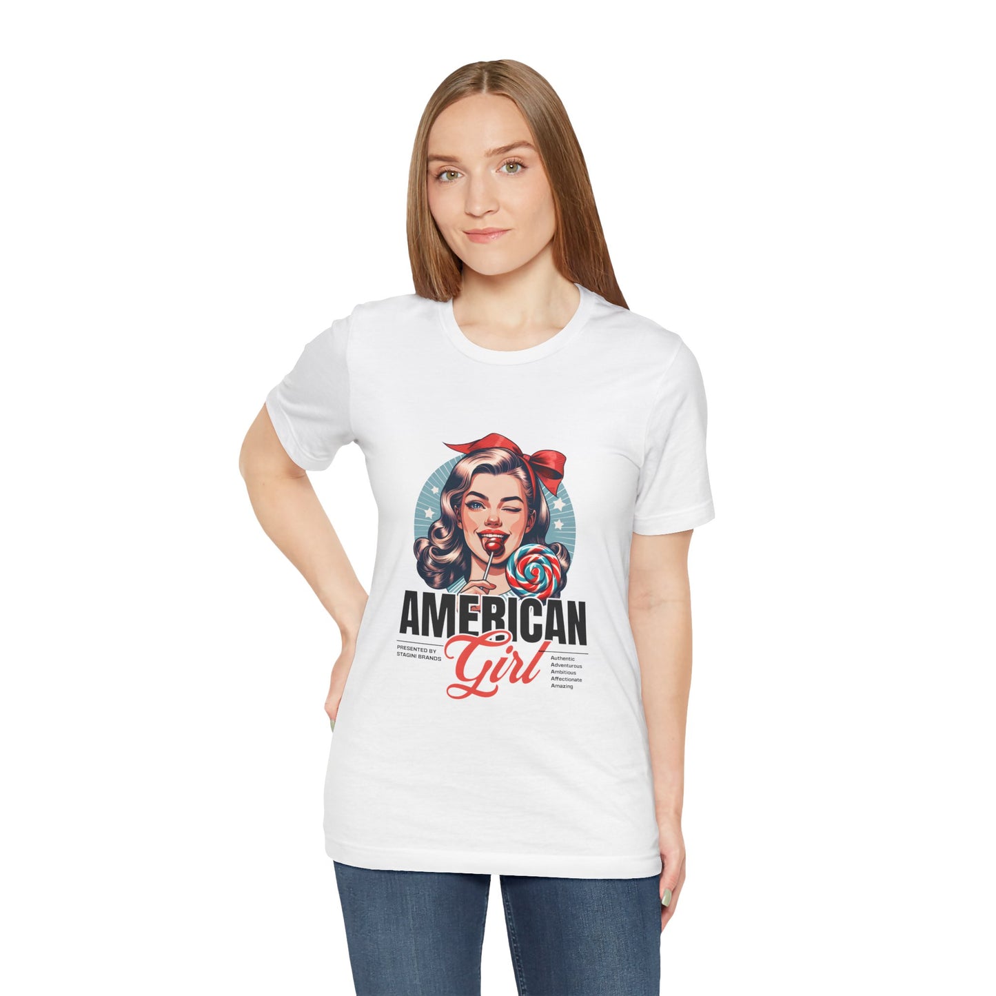 American Girl Jersey Short Sleeve Tee