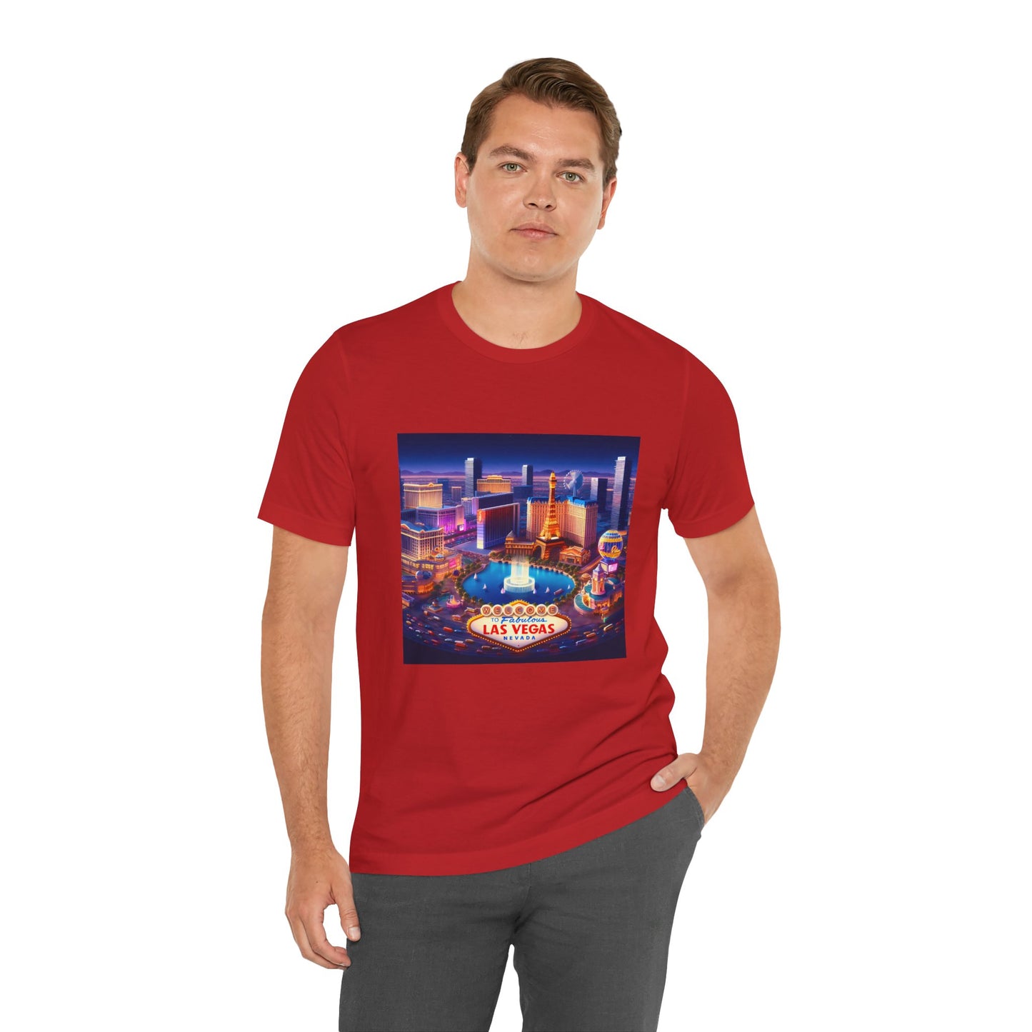 Las Vegas Disney Pixar Style Jersey Short Sleeve Tee