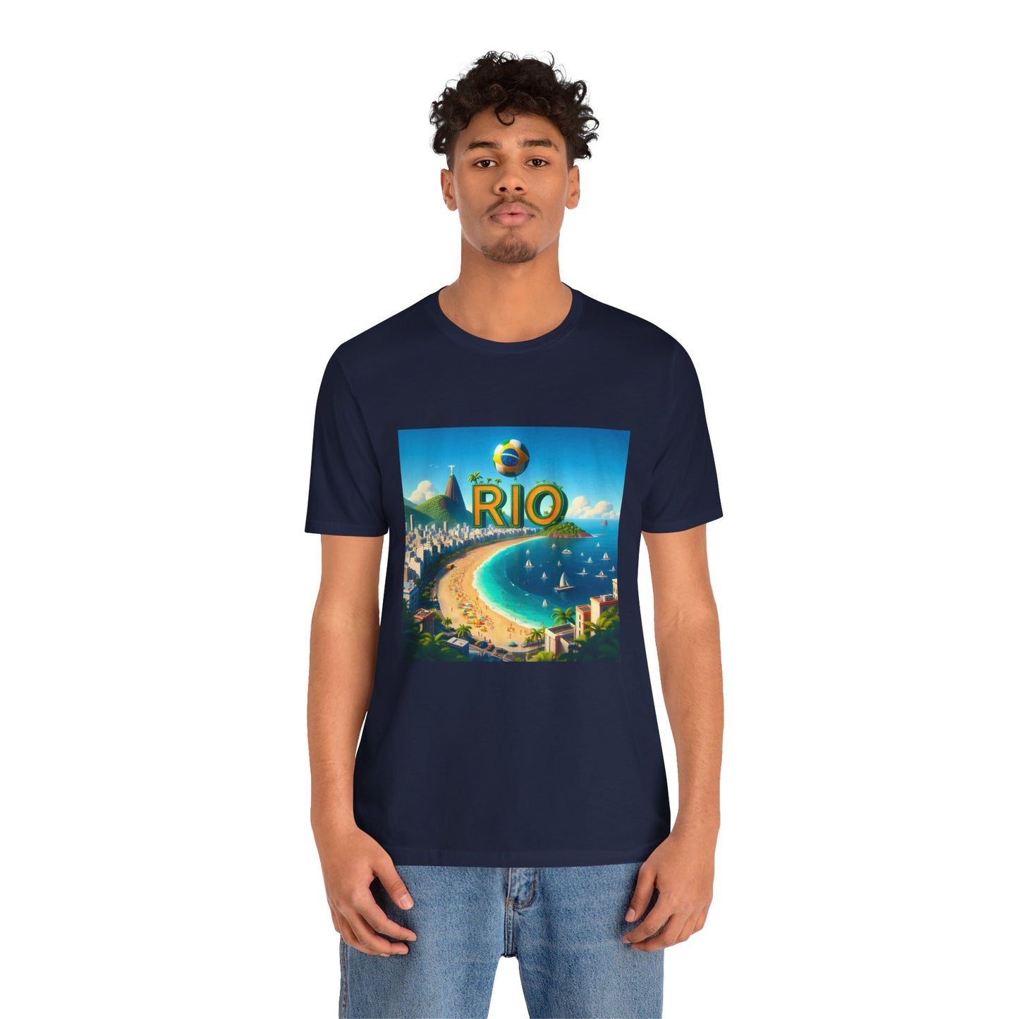 Copacabana Beach Disney Pixar Style Jersey Short Sleeve Tee