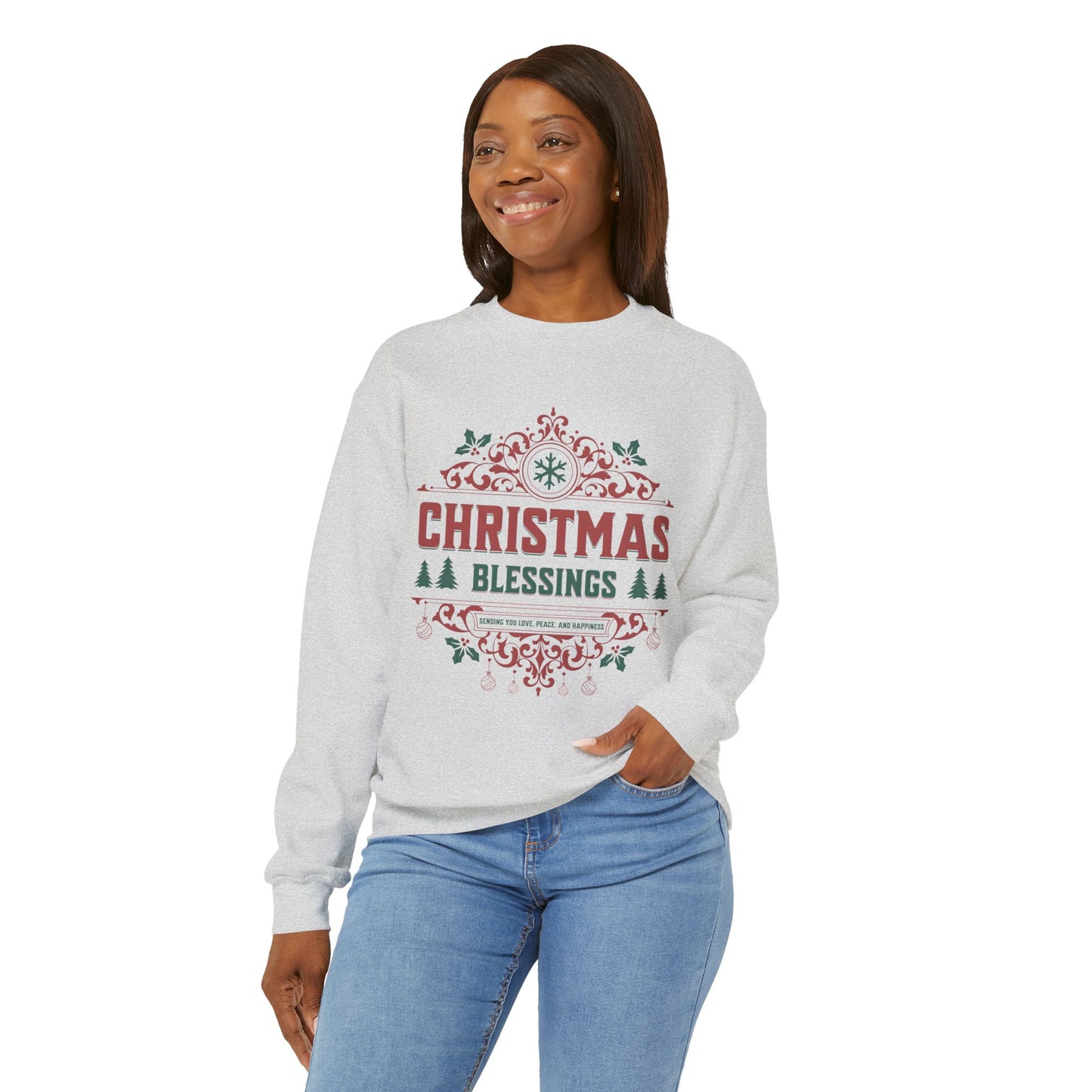 Christmas Blessings Softstyle Sweatshirt