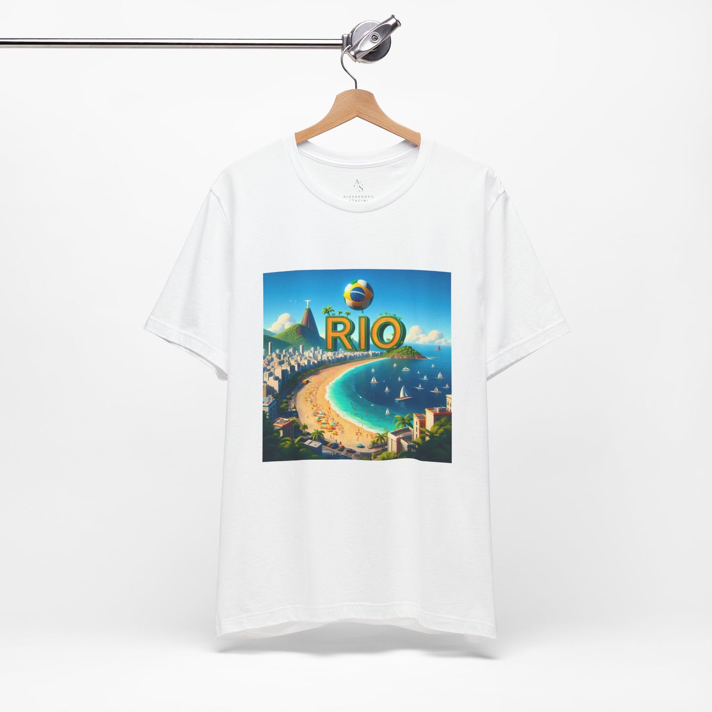 Copacabana Beach Disney Pixar Style Jersey Short Sleeve Tee