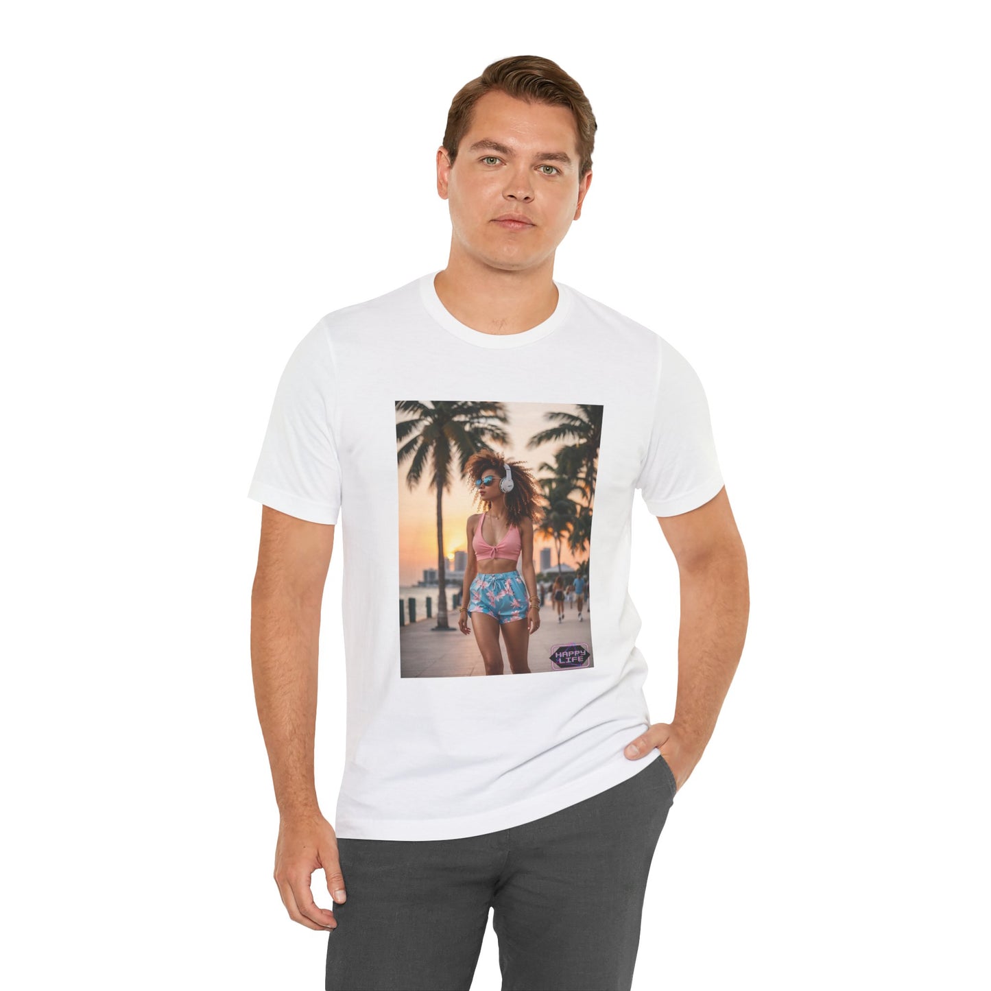 Chill Sunset Vibes Jersey Short Sleeve Tee