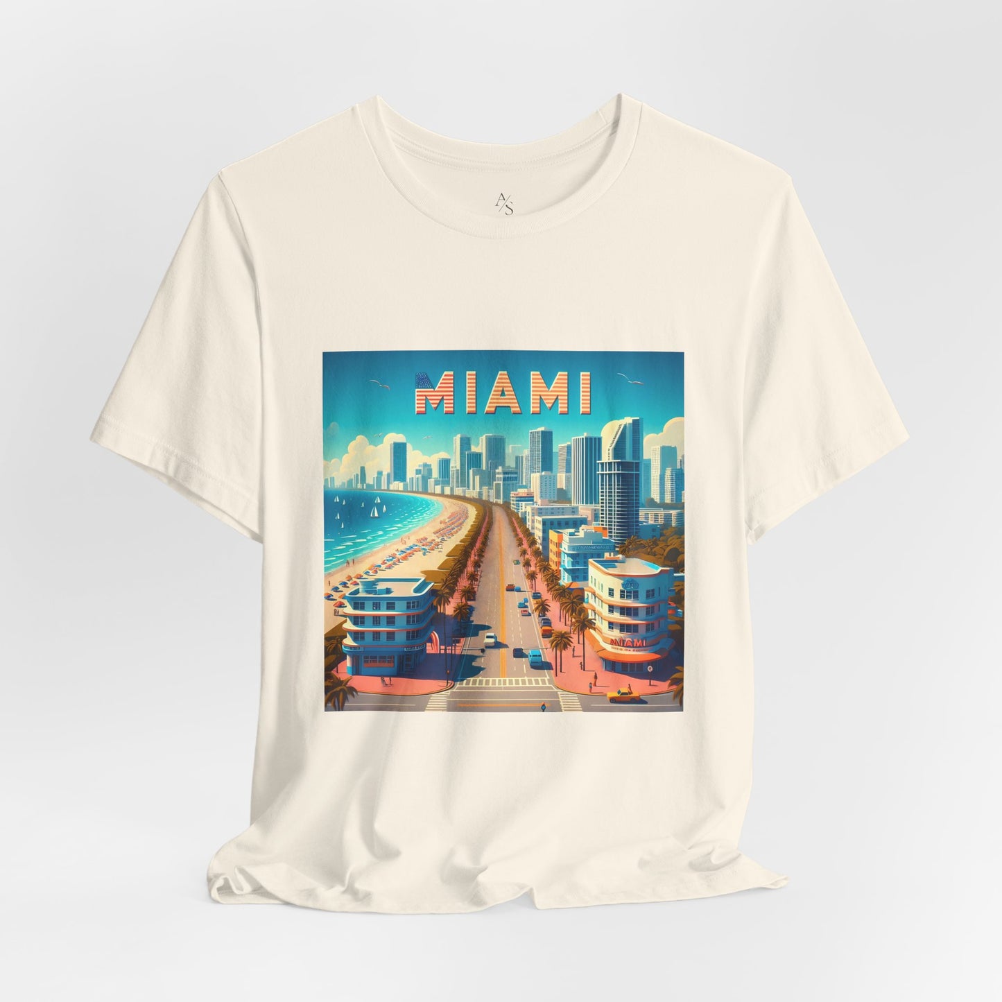 Miami Disney Pixar Style Jersey Short Sleeve Tee